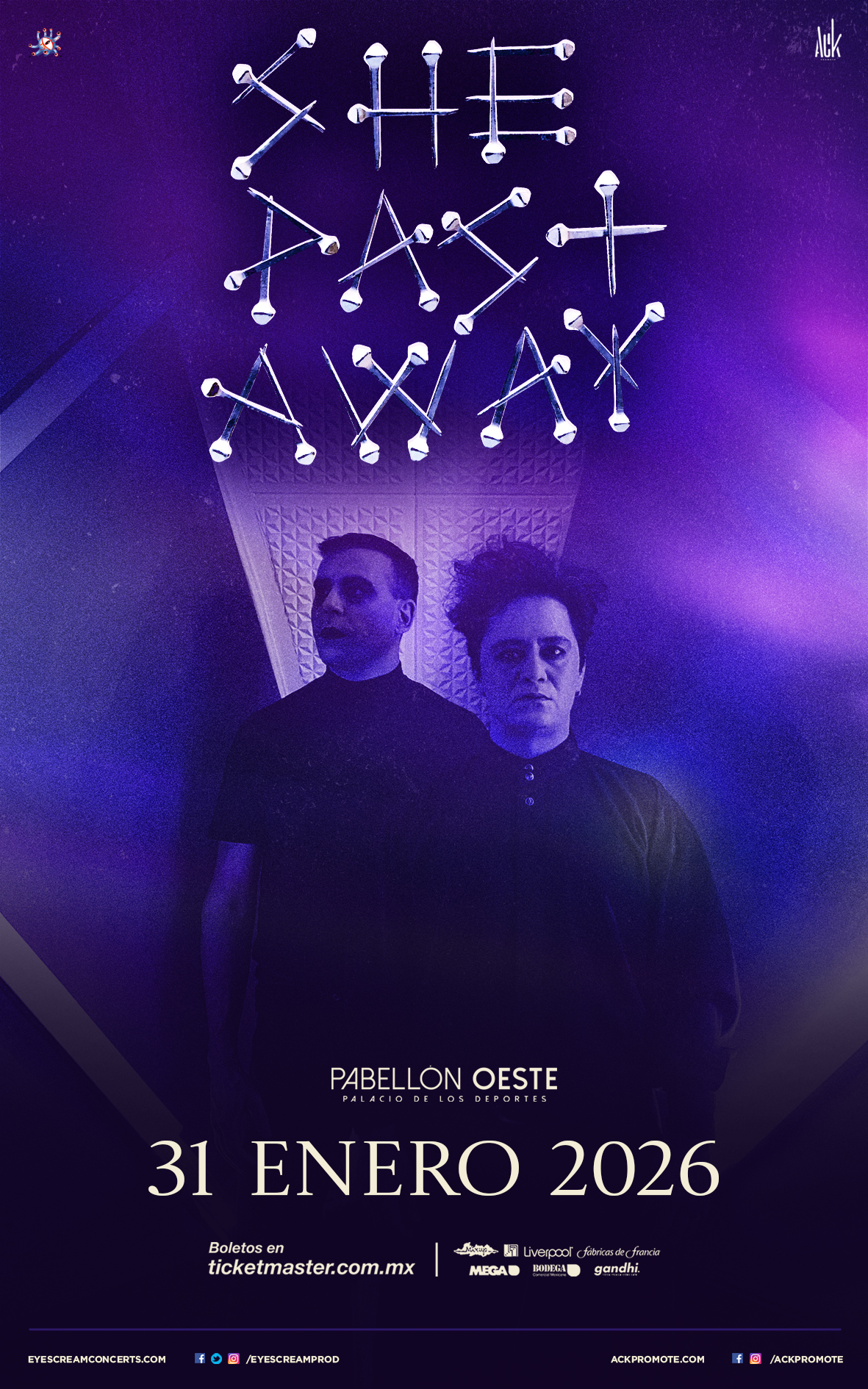 PRECIOS: She Past Away se presentará en el Pabellón Oeste