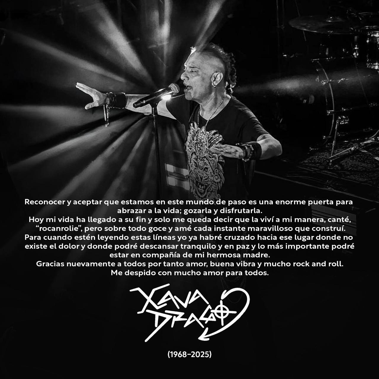 Muere Xava Drago, vocalista de Coda