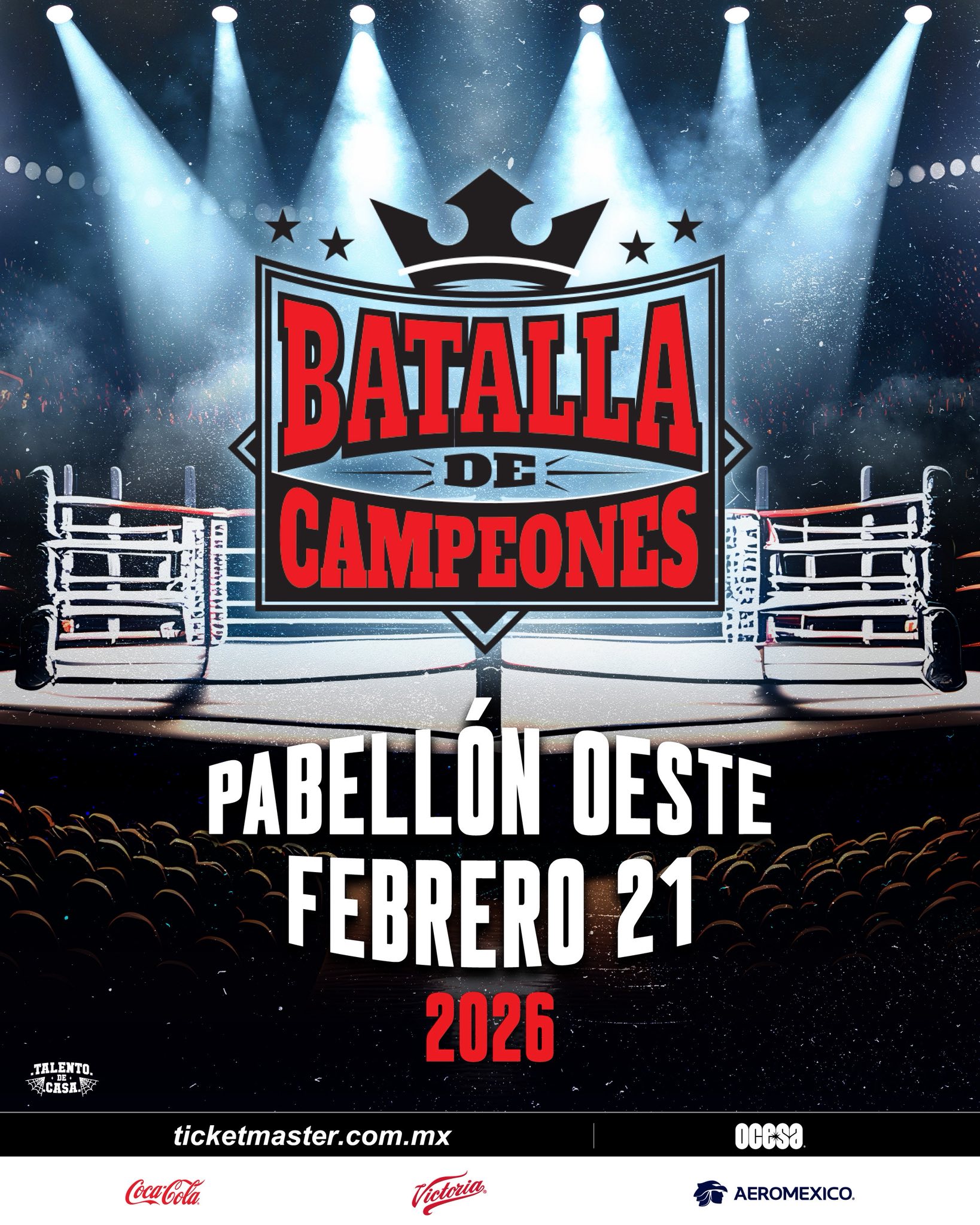 REPROGRAMADO: Batalla de campeones llegará al Pabellón Oeste