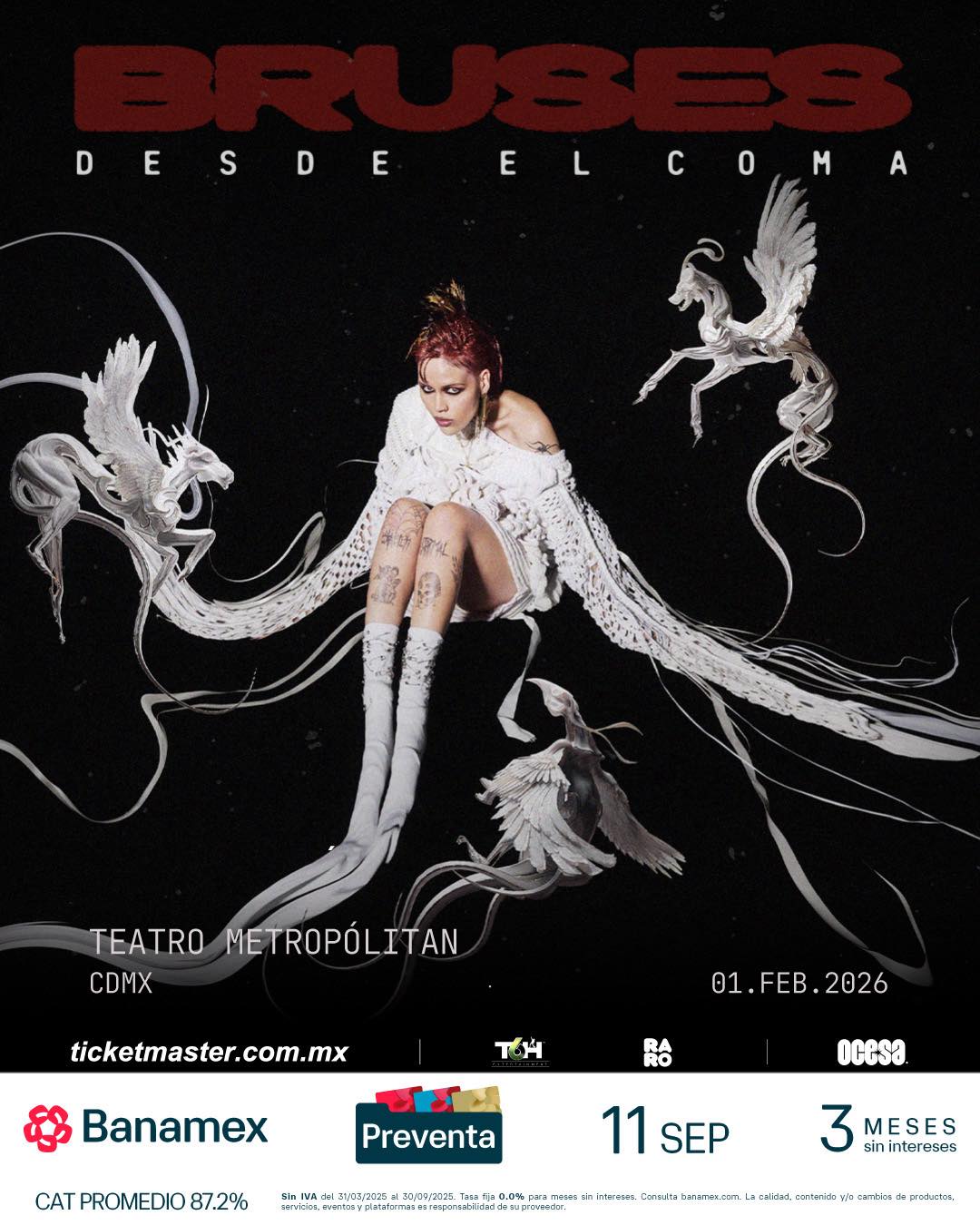 PRECIOS: Bruses llegará al Teatro Metropólitan