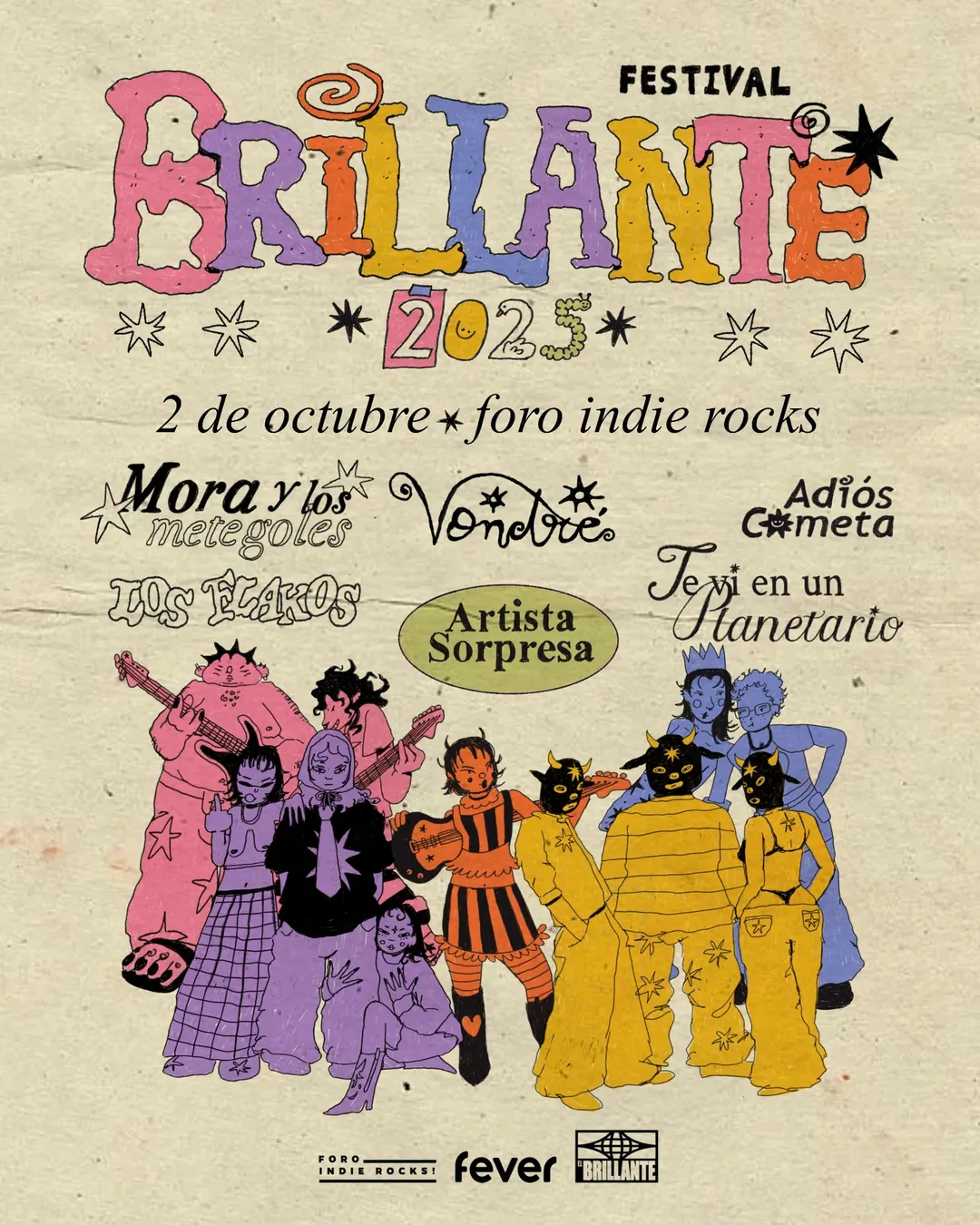 PRECIOS: Conoce a las bandas confirmadas para el Festival Brillante