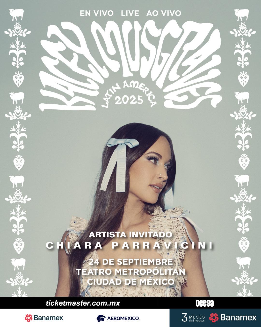 PRECIOS: Kacey Musgraves iluminará el Teatro Metropólitan