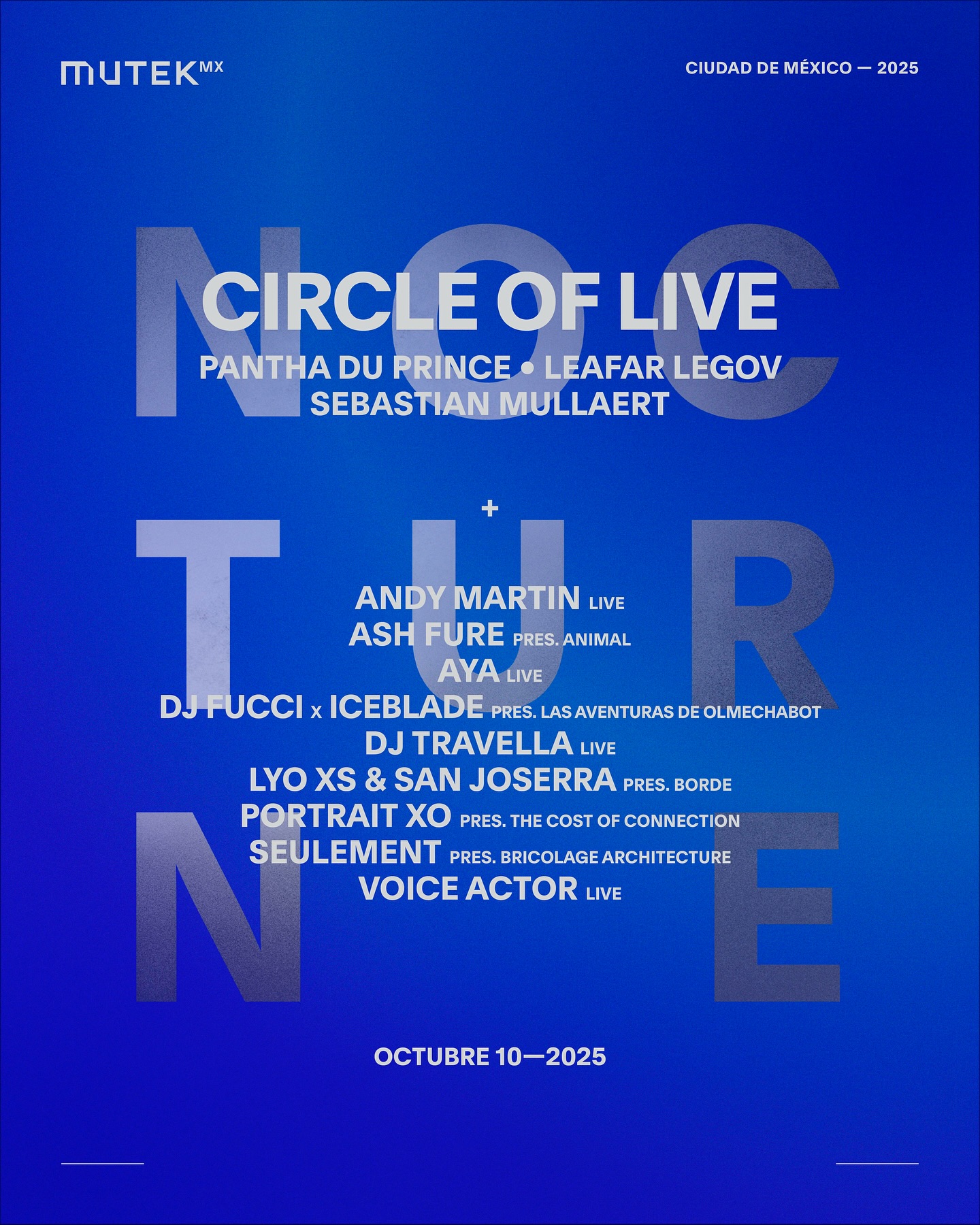 Mutek 2025 circle of live