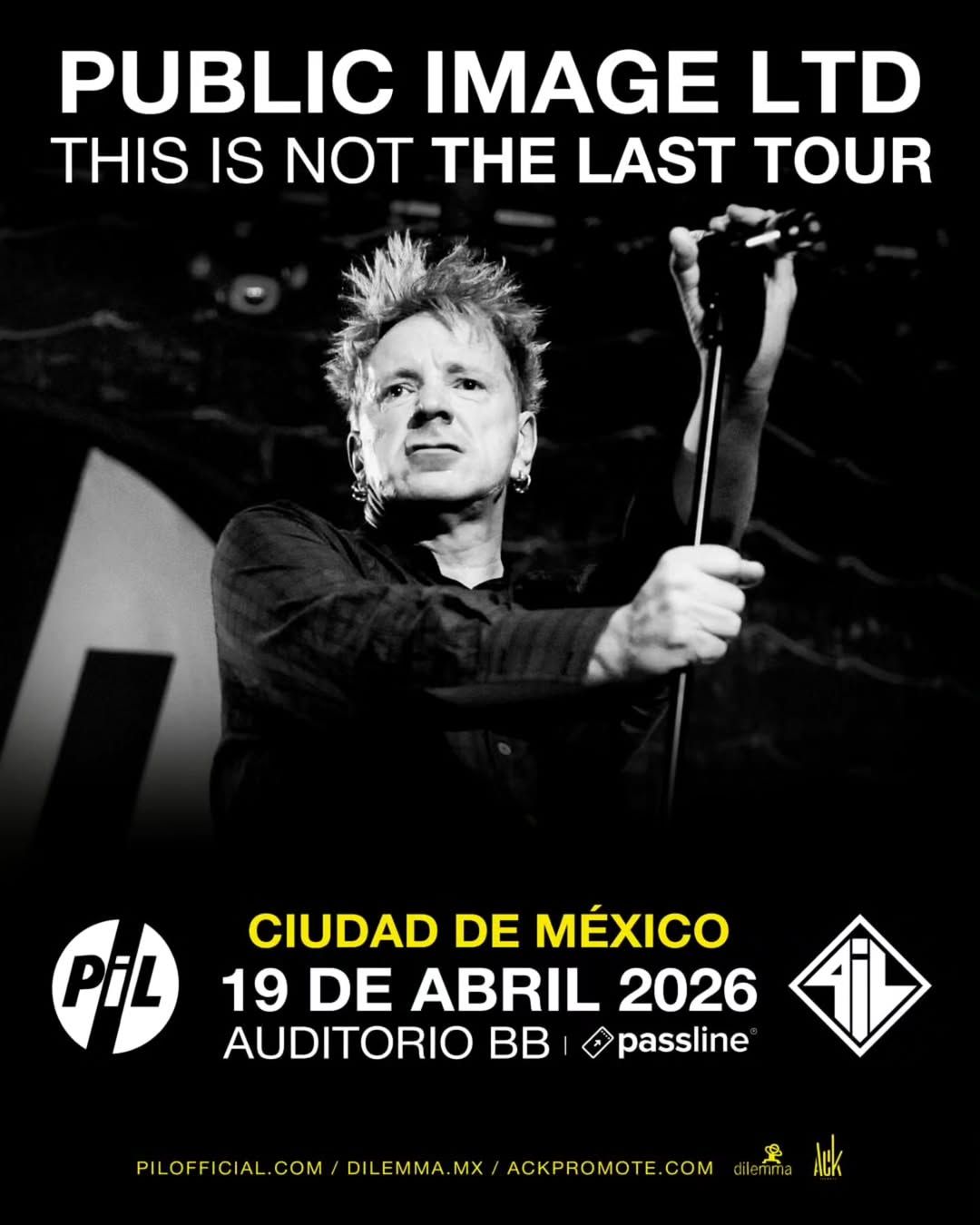 PRECIOS: Public Image Ltd. se presentará en el Auditorio BB