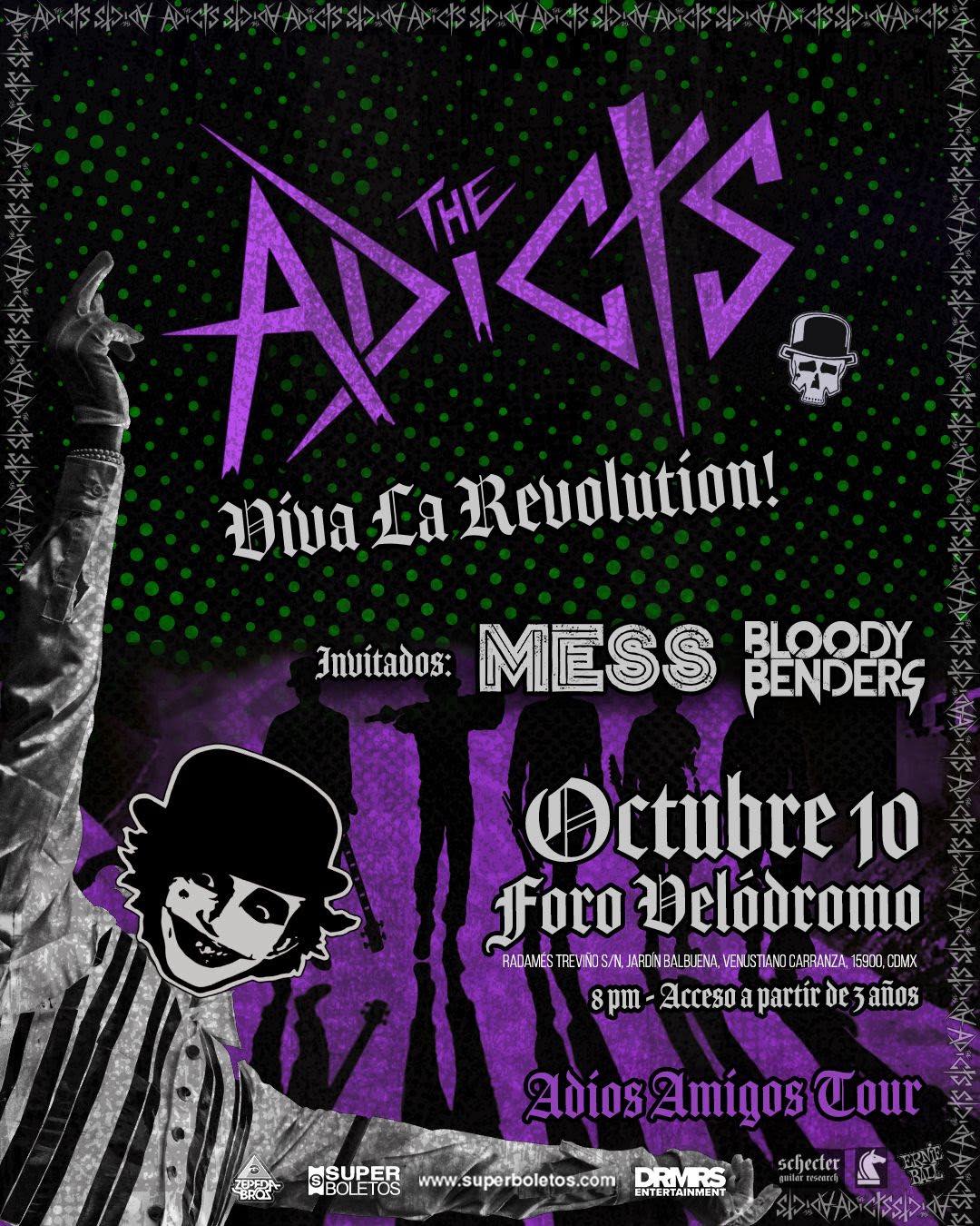 PRECIOS: The Adicts dará un último show en México