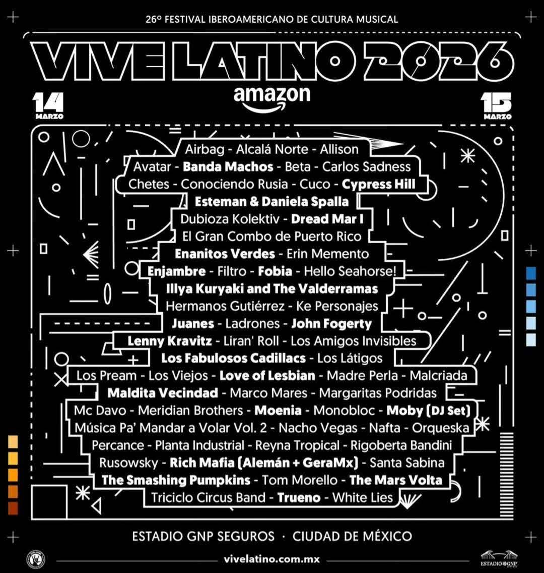 PRECIOS: Vive Latino 2026 anuncia lineup