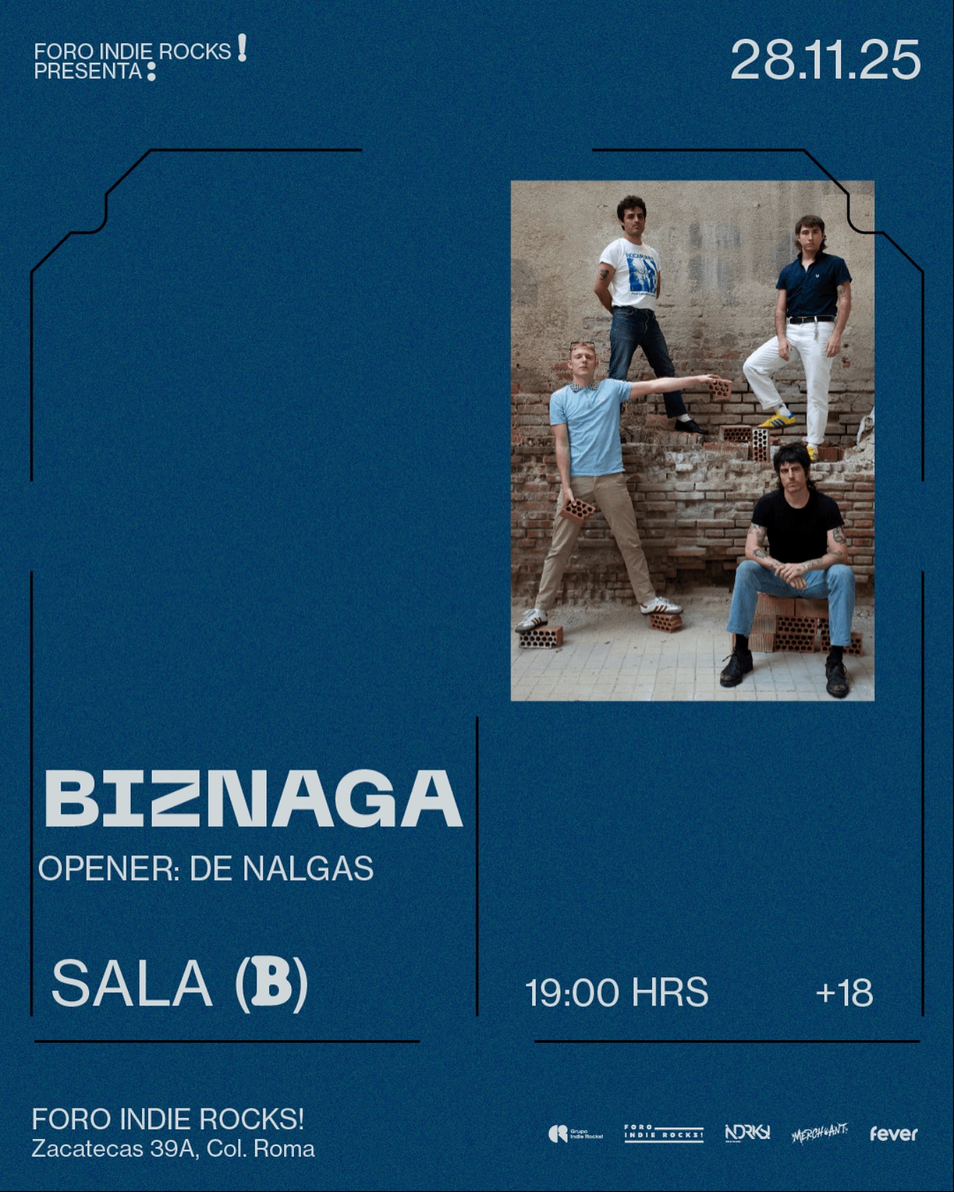 PRECIOS: Biznaga se presentará en el Foro Indie Rocks!