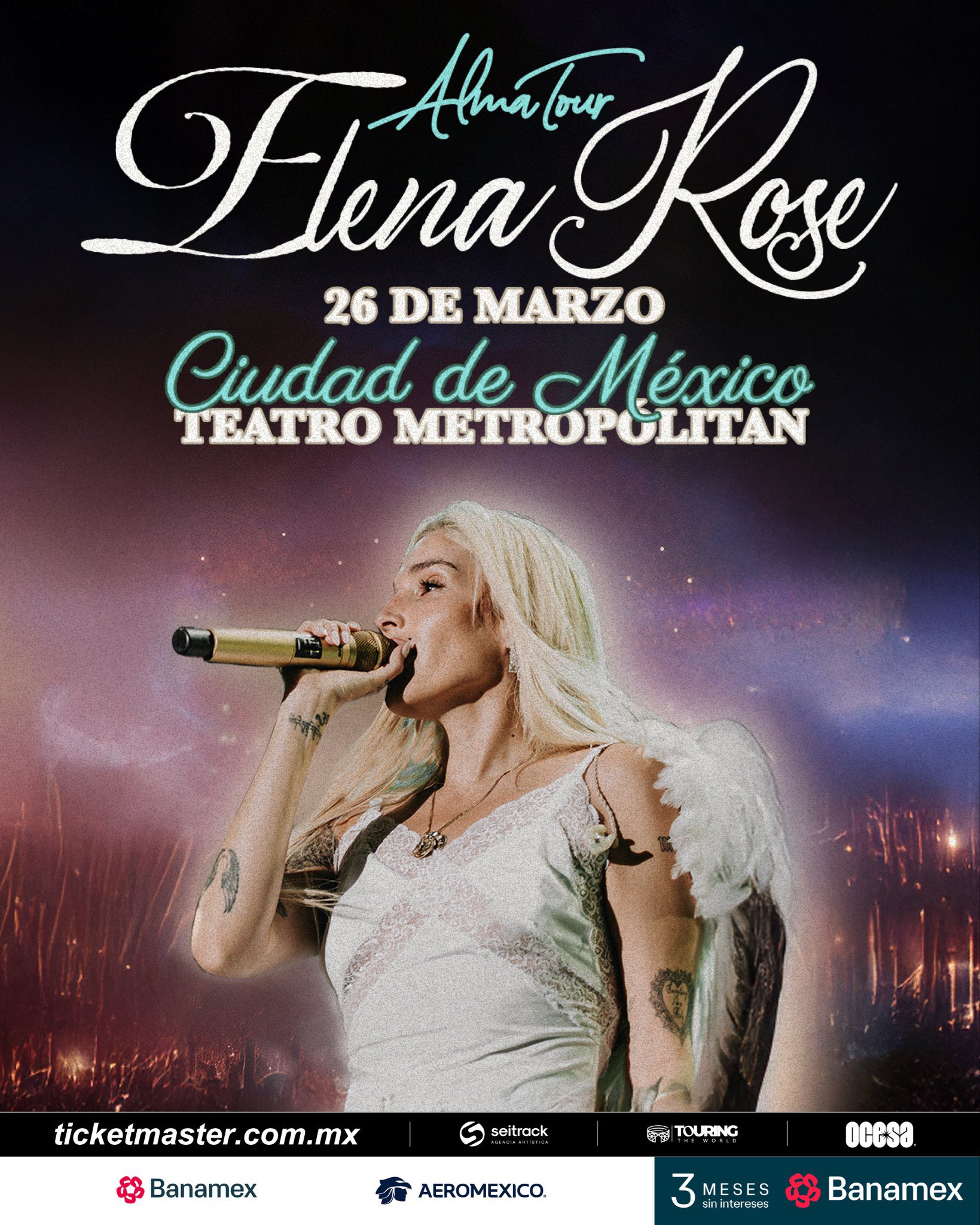 REPROGRAMADO: Elena Rose llegará al Teatro Metropólitan