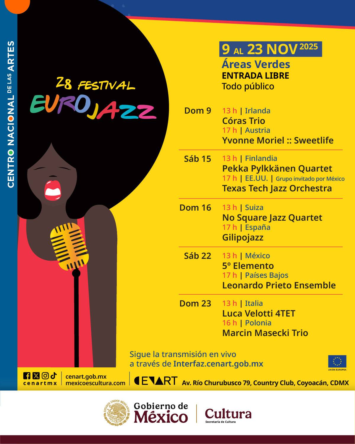 Festival Eurojazz 2025 revela lineup