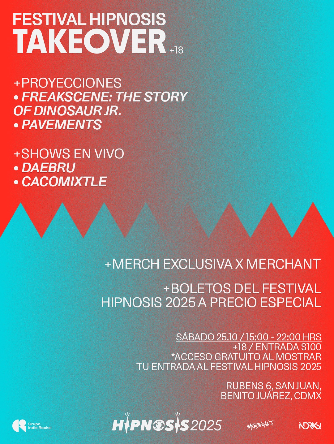 Festival Hipnosis Takeover en Rubens 6