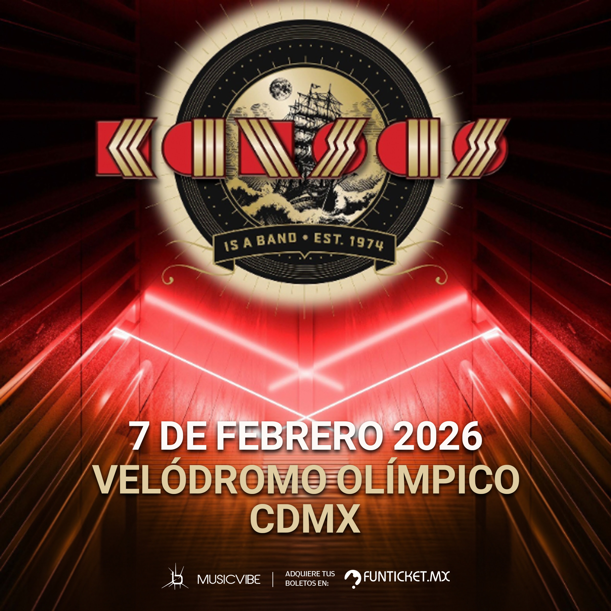 PRECIOS: Kansas se presentará en el Velódromo Olímpico