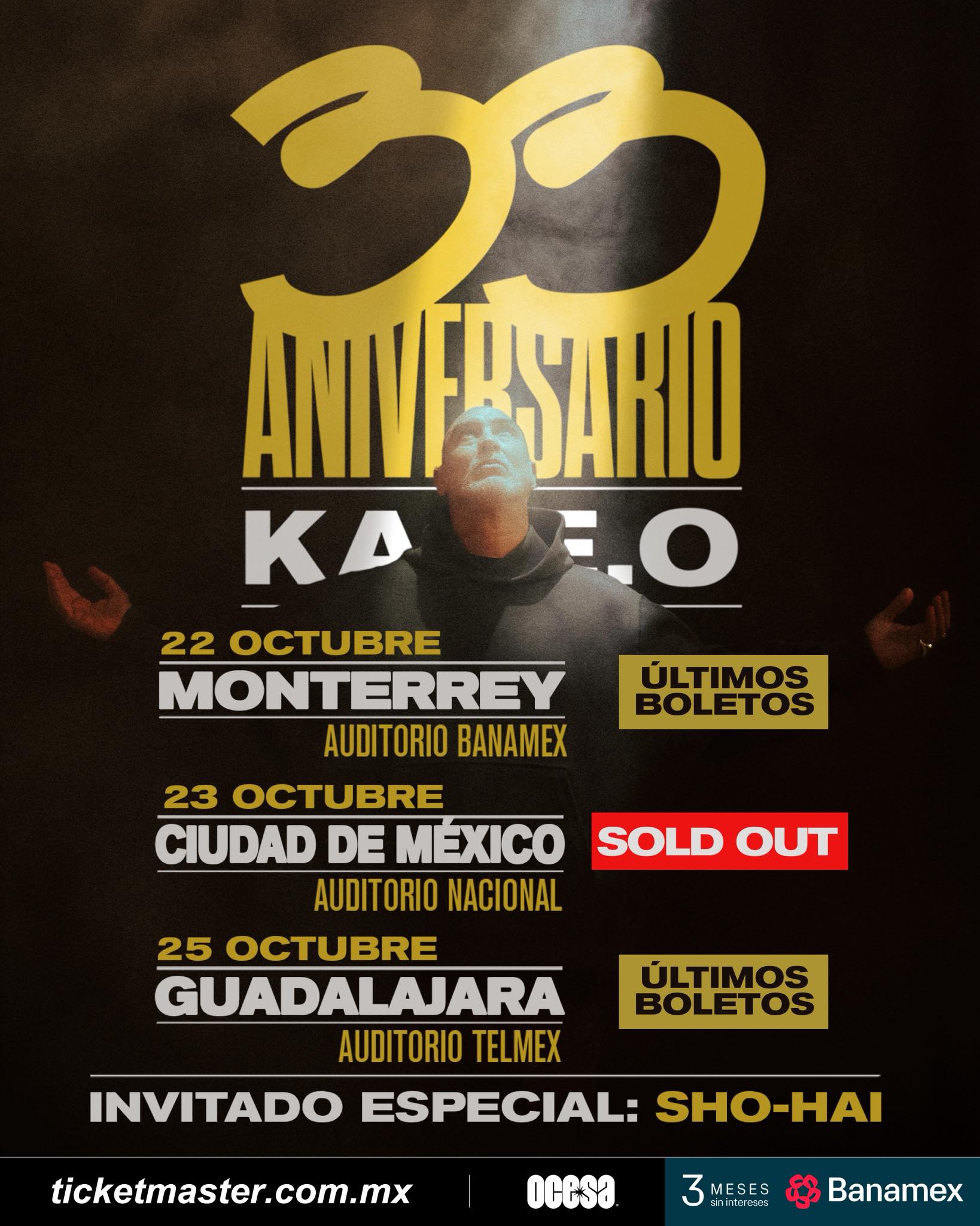 SOLD OUT: Kase.O hará vibrar el Auditorio Nacional