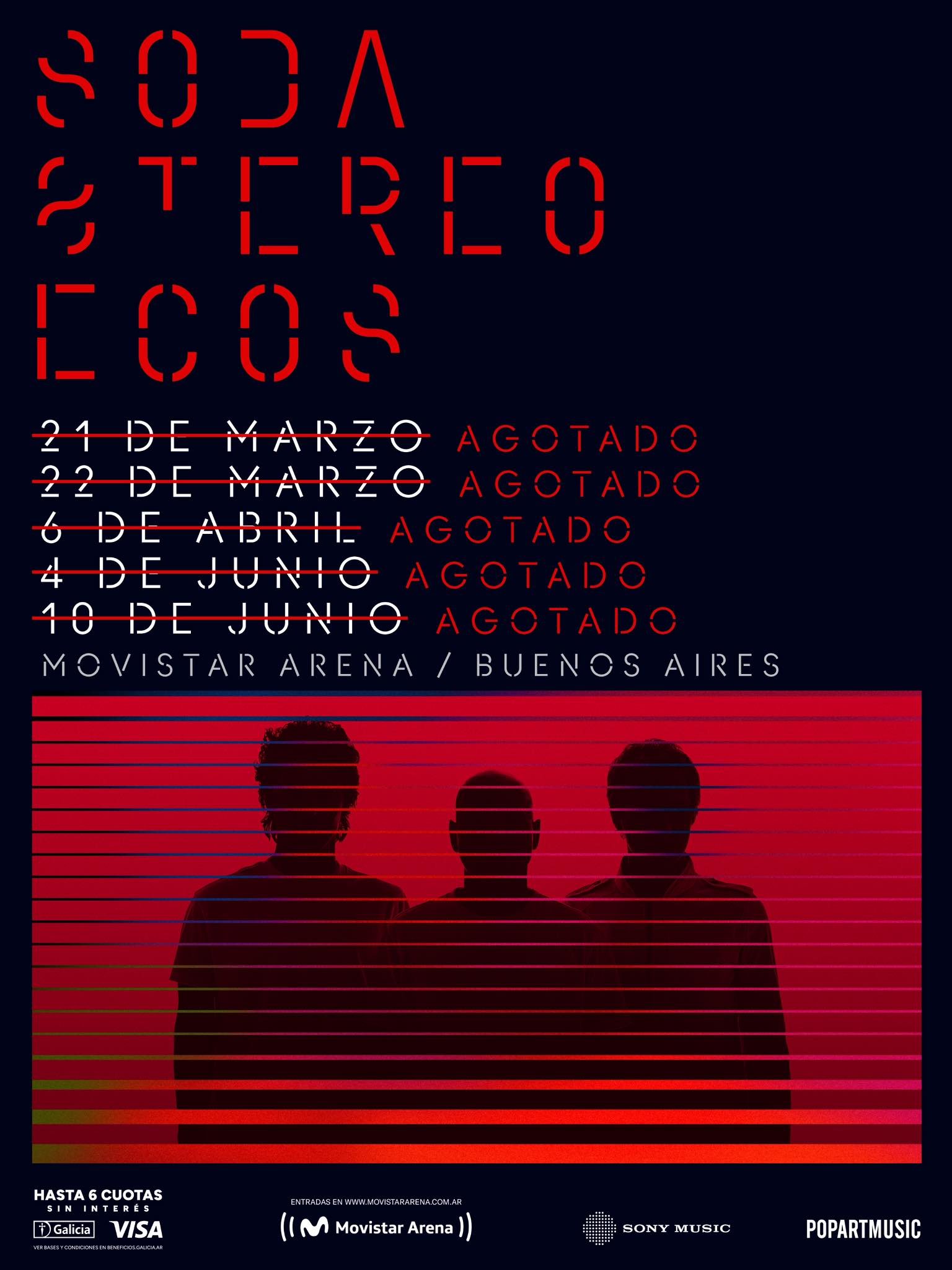 SOLD OUT: Soda Stereo en el Movistar Arena de Buenos Aires