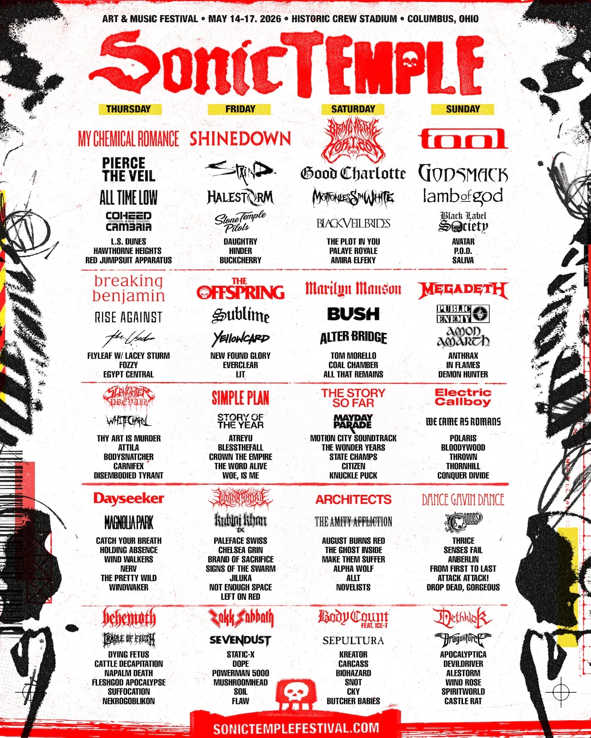 Sonic Temple 2026 anuncia lineup