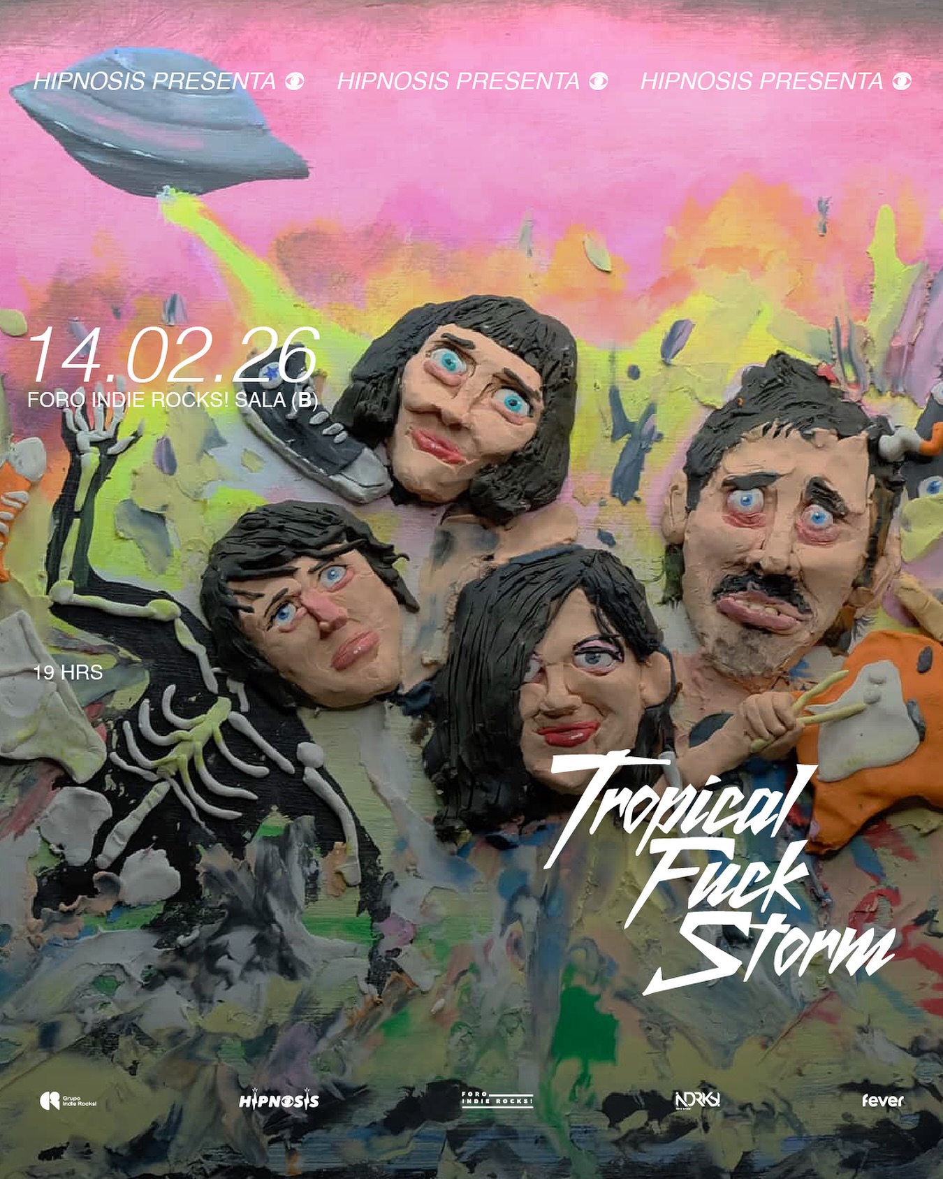 PRECIOS: Hipnosis presenta Tropical Fuck Storm se presentará en el Foro Indie Rocks!