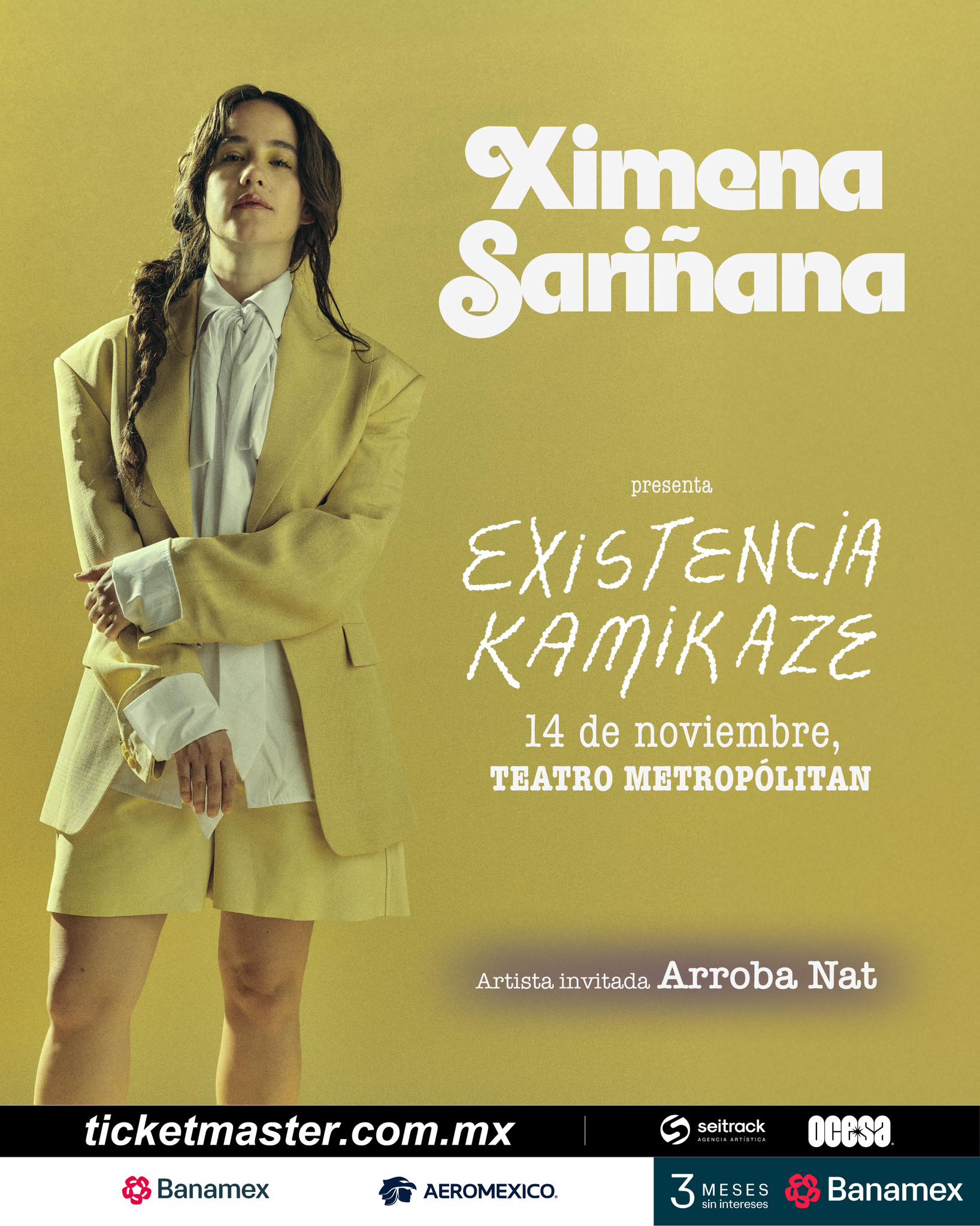 PRECIOS: Ximena Sariñana se presentará en el Teatro Metropólitan