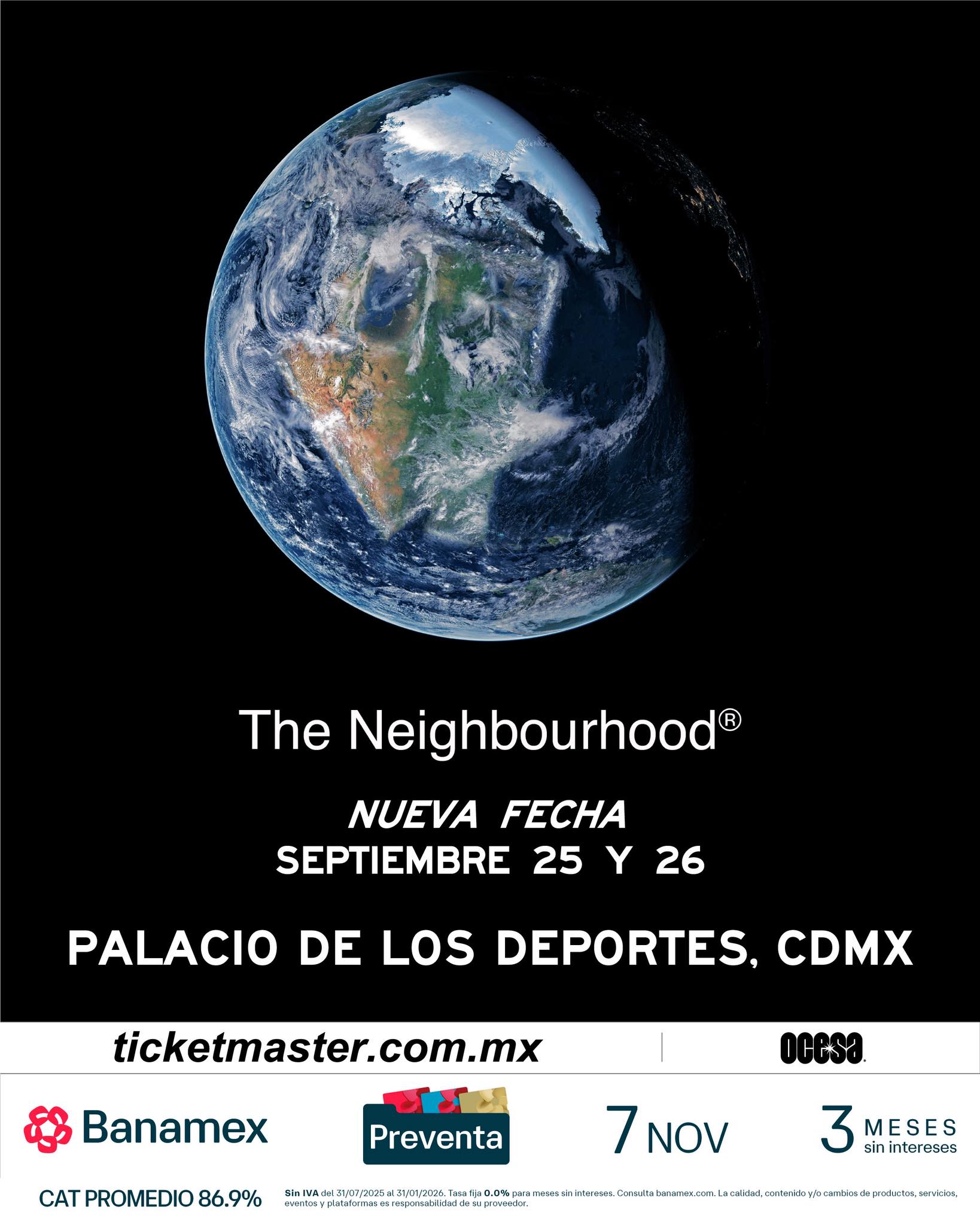 NUEVA FECHA: The Neighbourhood llegará al Palacio de los Deportes