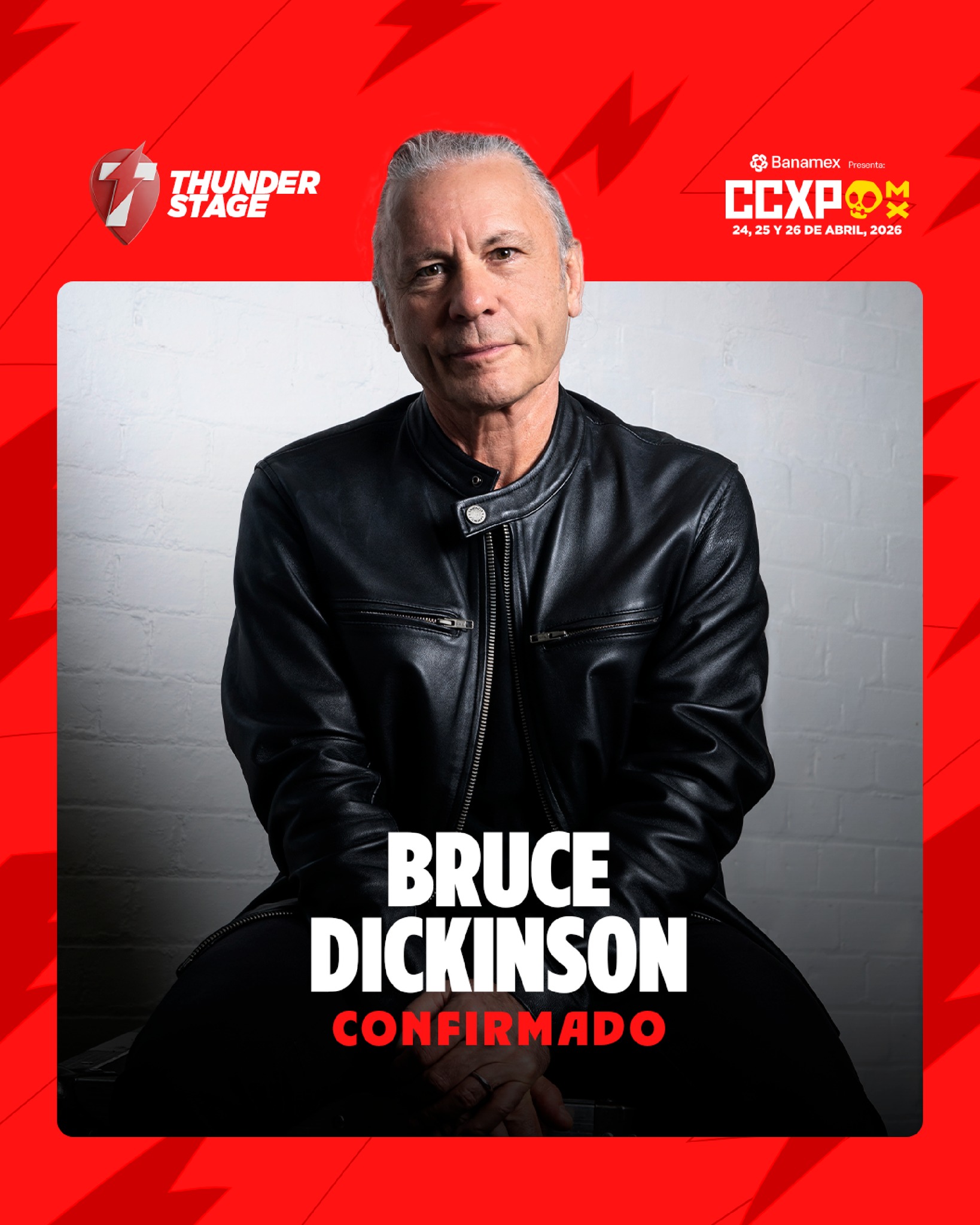 Bruce Dickinson llegará a la CCXP México 2026