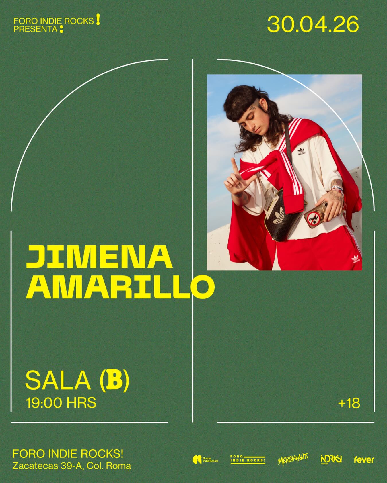 PRECIOS: Jimena Amarillo llegará al Foro Indie Rocks!