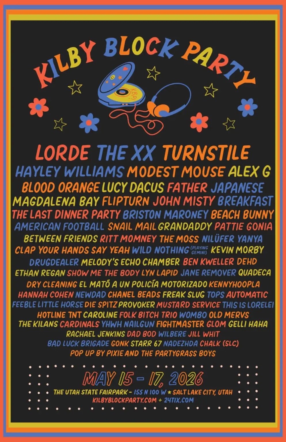 Kilby Block Party 2026 anuncia lineup