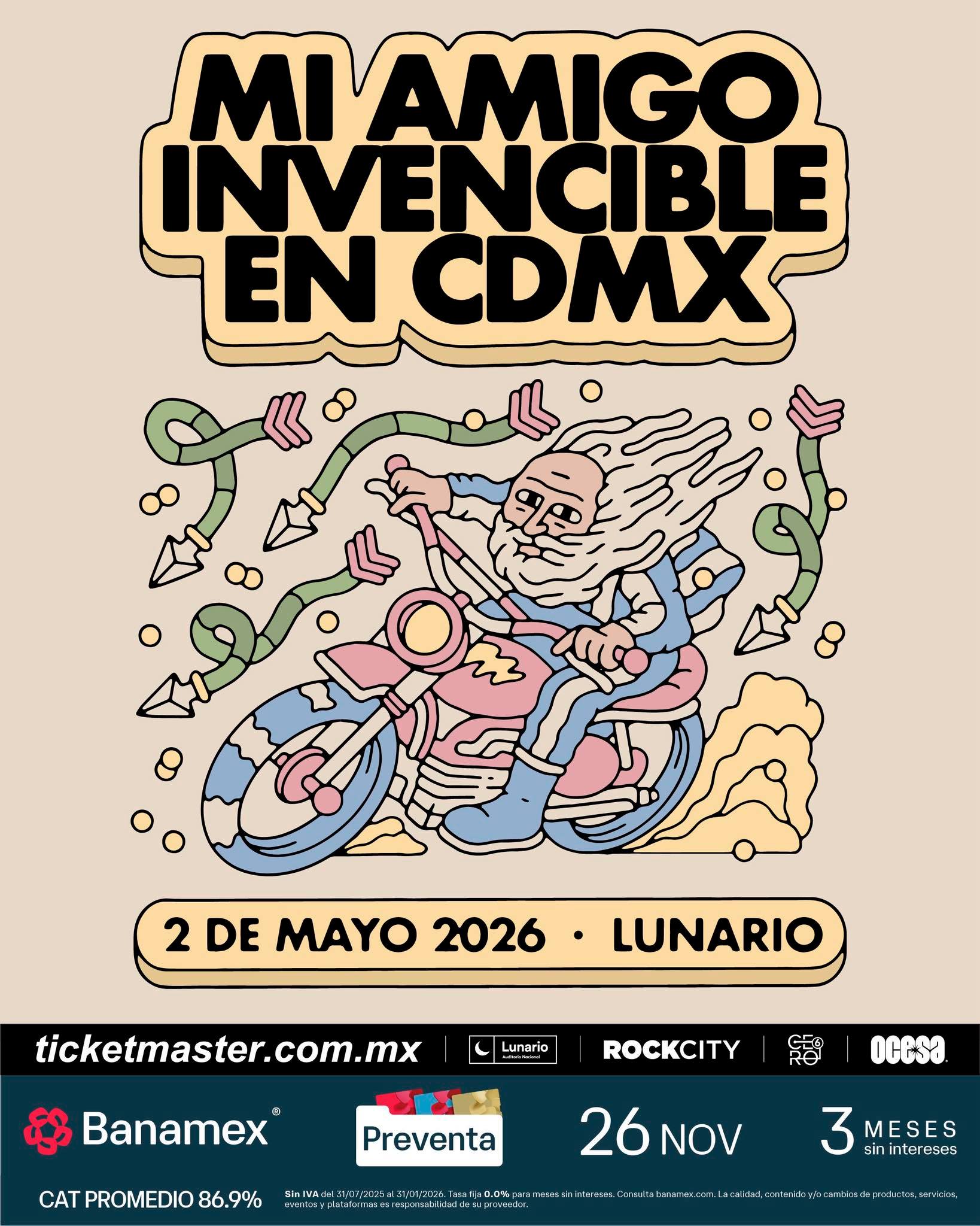 PRECIOS: Mi Amigo Invencible ofrecerá un show en el Lunario