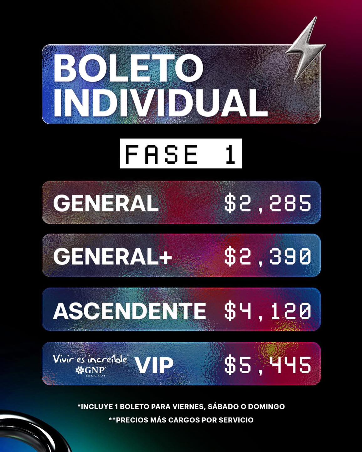 Pal norte boleto individual 2026