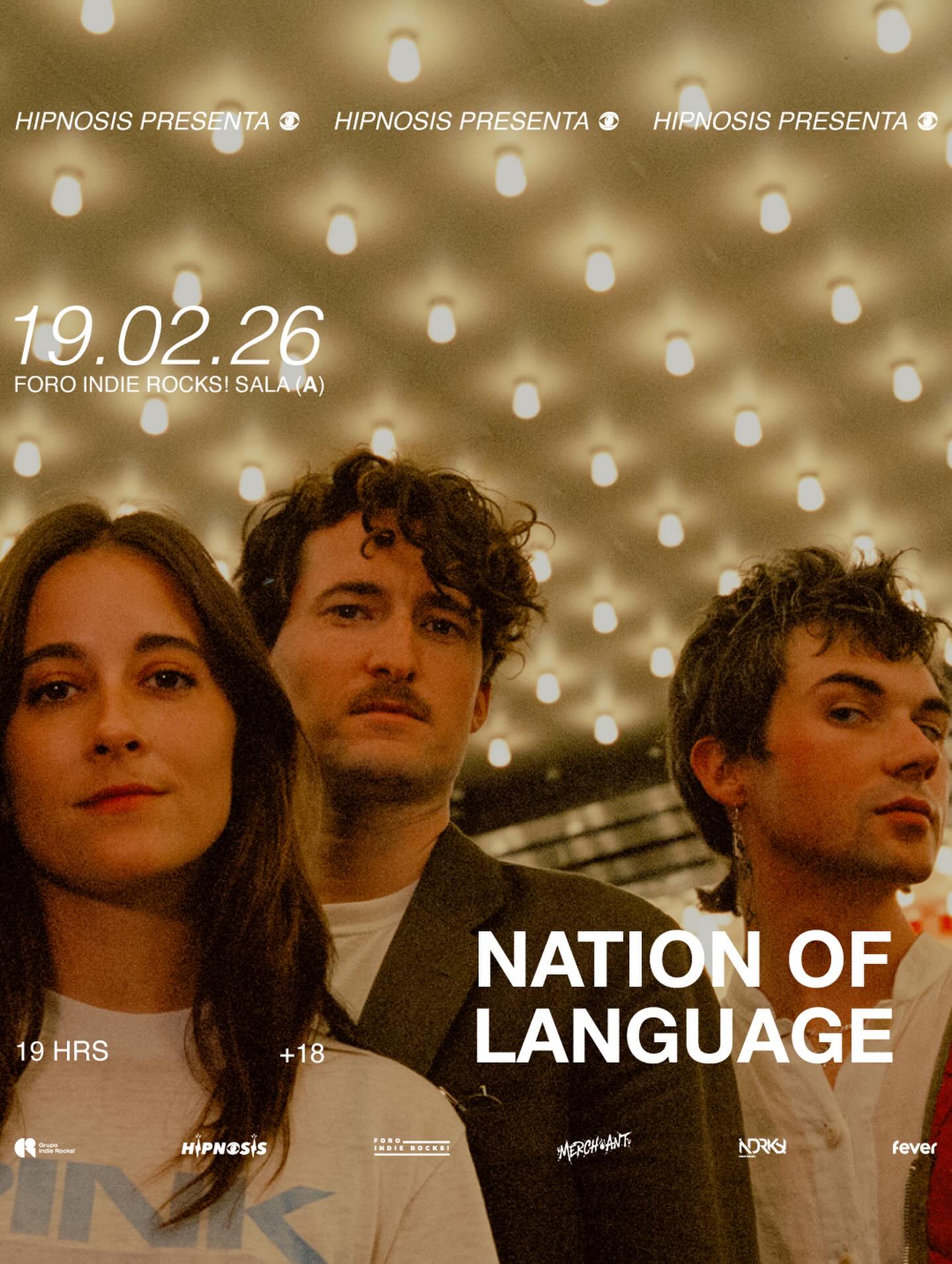 PRECIOS: Hipnosis presenta Nation of Language en el Foro Indie Rocks!