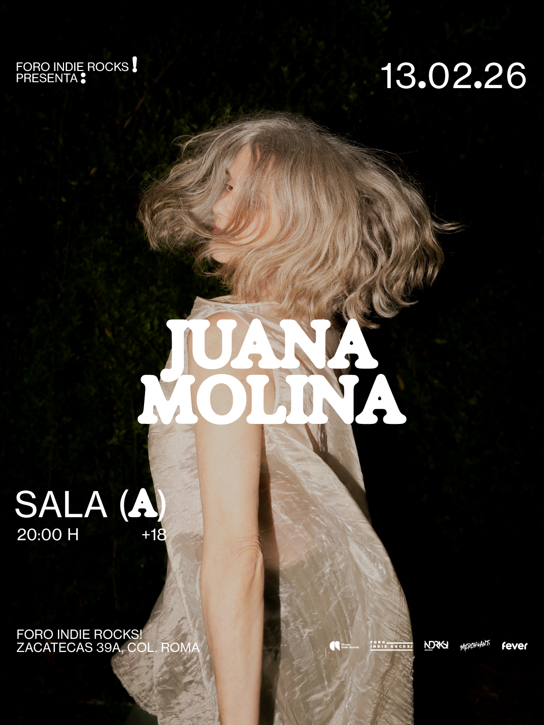 PRECIOS: Juana Molina se presentará en el Foro Indie Rocks!