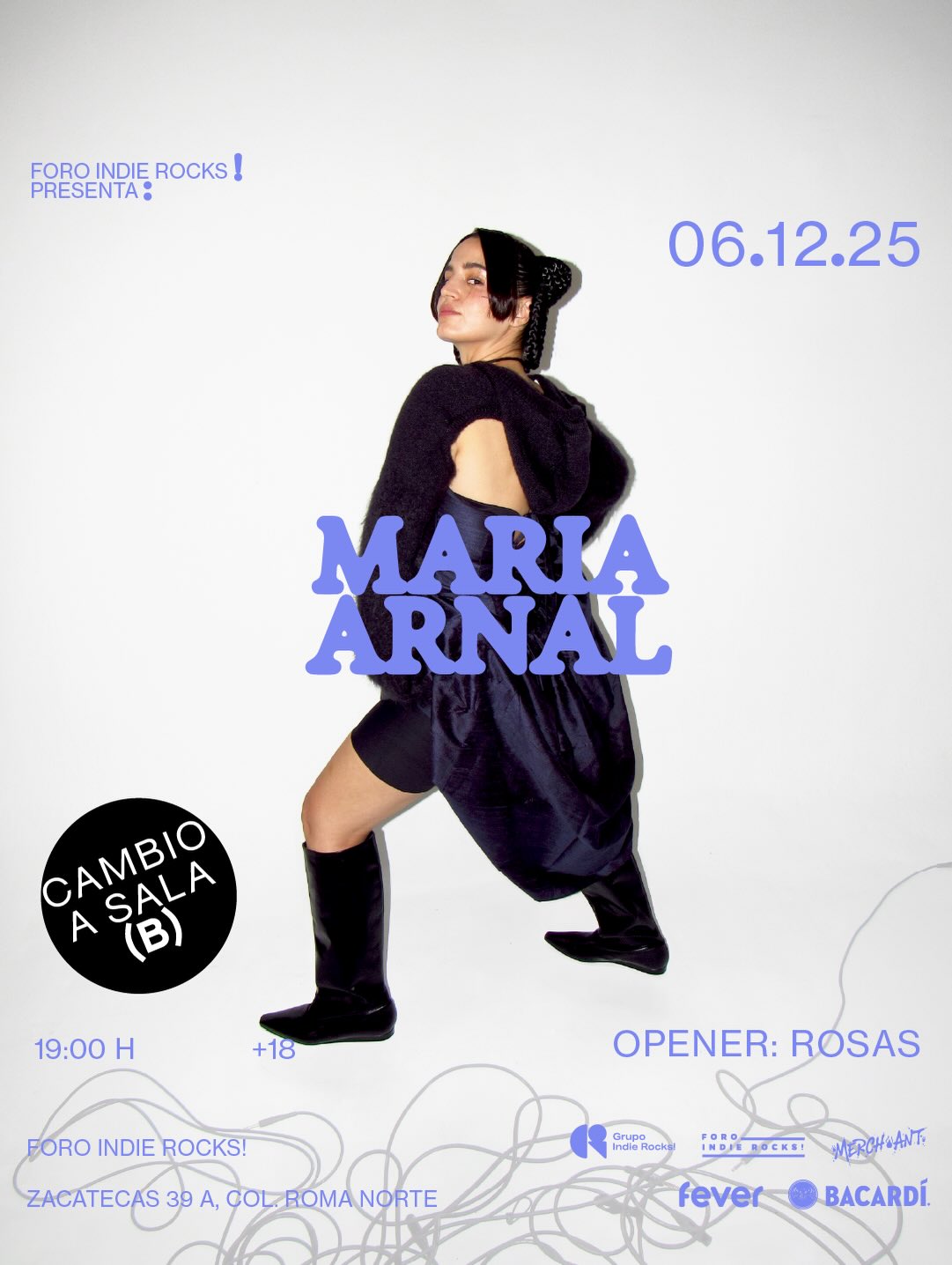 CAMBIO DE SALA: Maria Arnal se presentará en el Foro Indie Rocks!