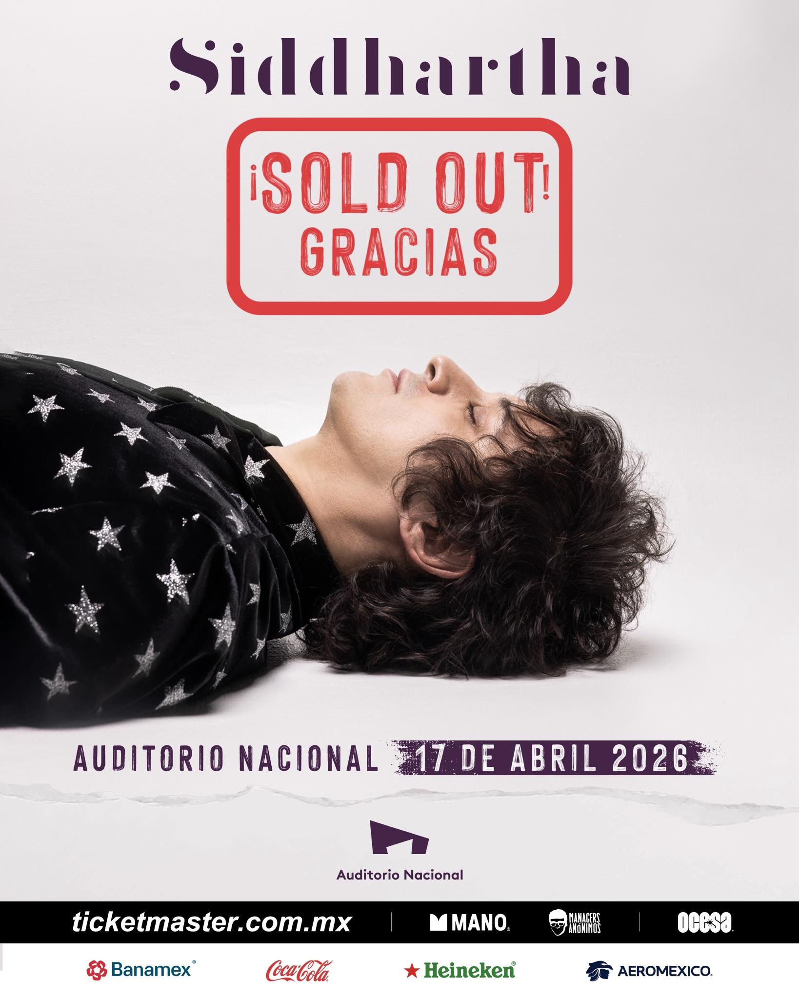 SOLD OUT: Siddhartha iluminará el Auditorio Nacional