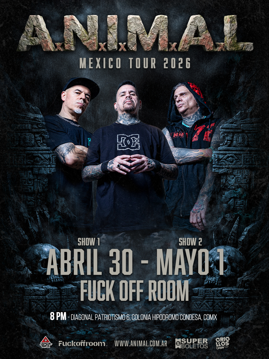 A.N.I.M.A.L. se apoderará del FUCK OFF ROOM