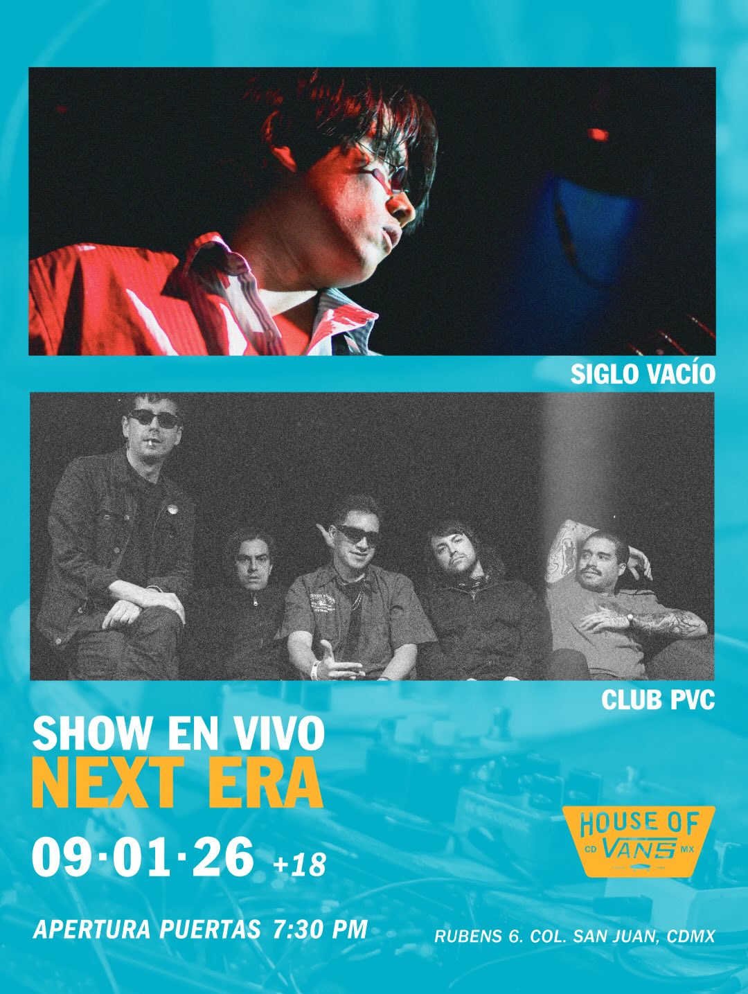 Siglo Vacío + Club PVC en House of Vans
