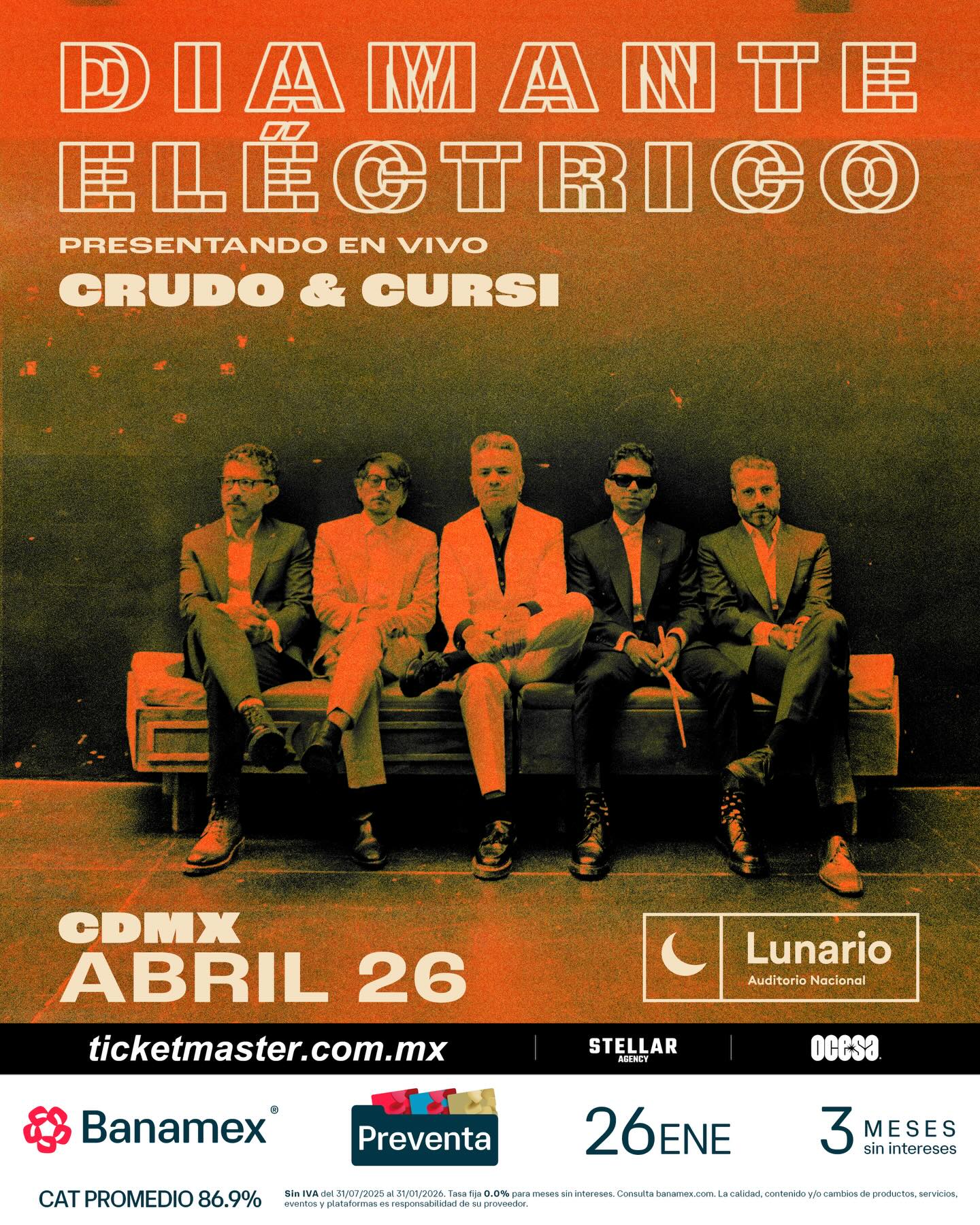 Diamante Eléctrico llegará al Lunario