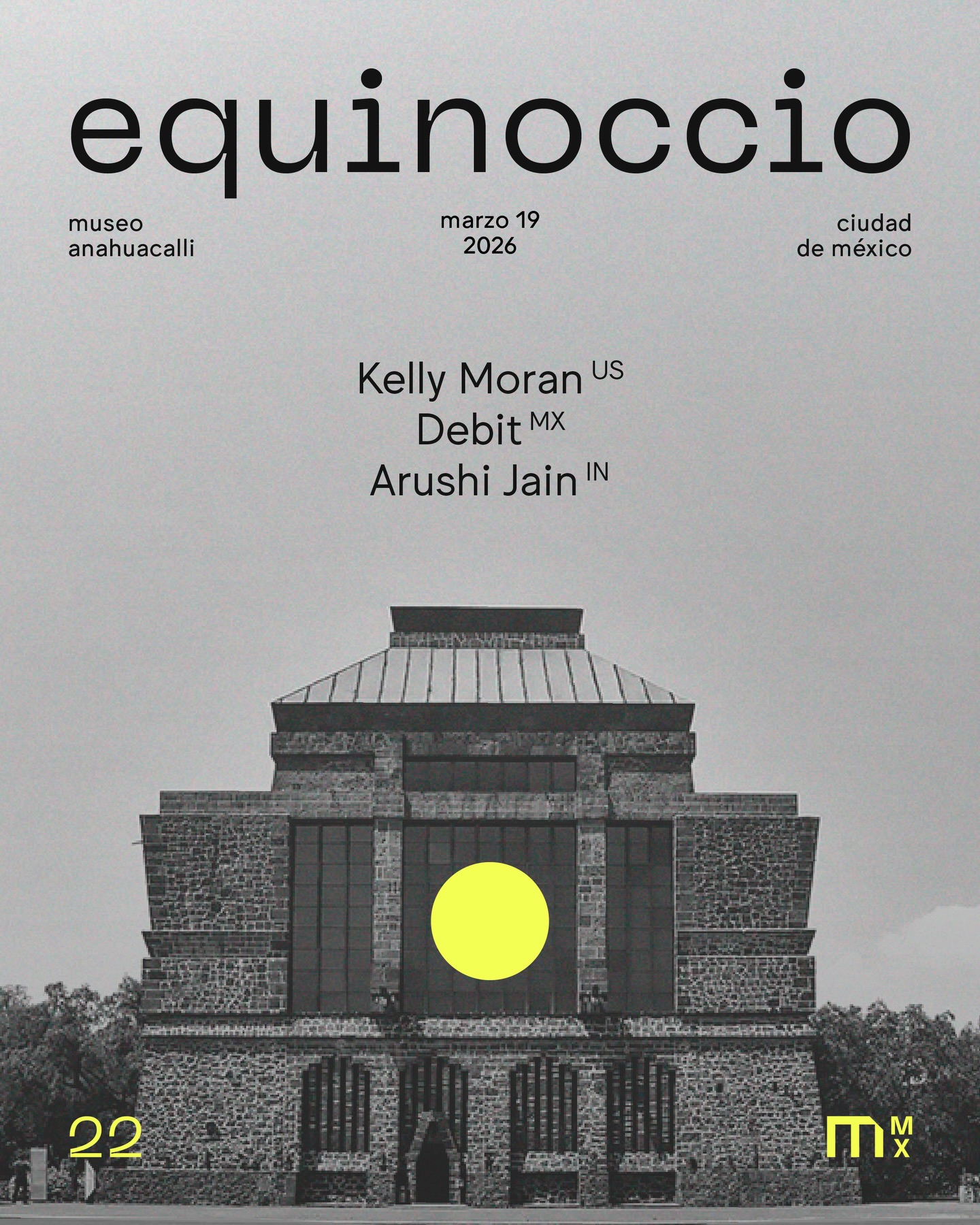 PRECIOS: MUTEK MX 22 presenta Equinoccio en el Museo Anahuacalli