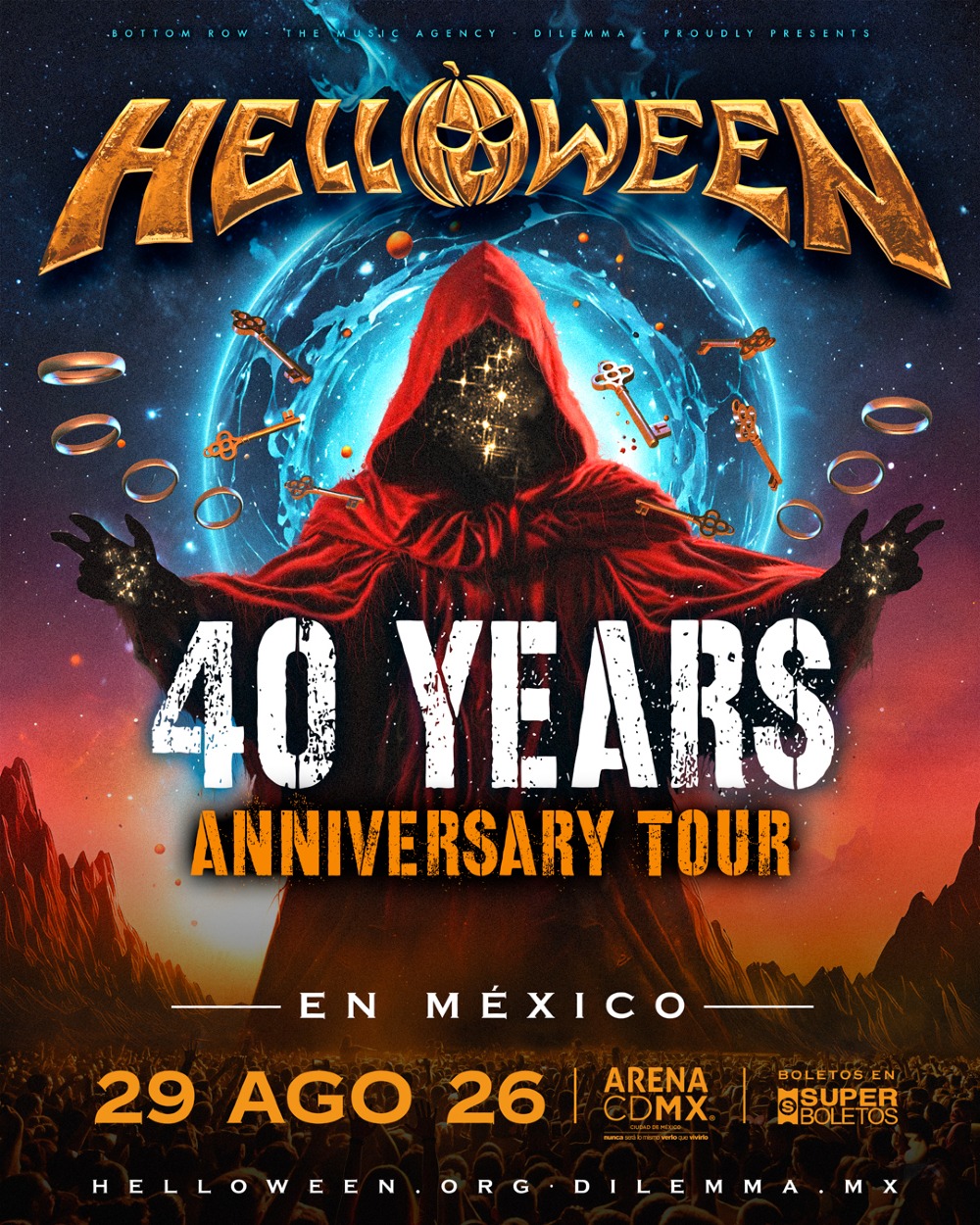 PRECIOS: Helloween se presentará en la Arena CDMX