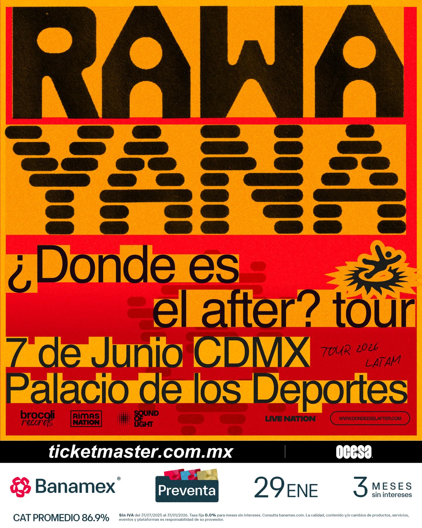 Rawayana llegará al Palacio de los Deportes