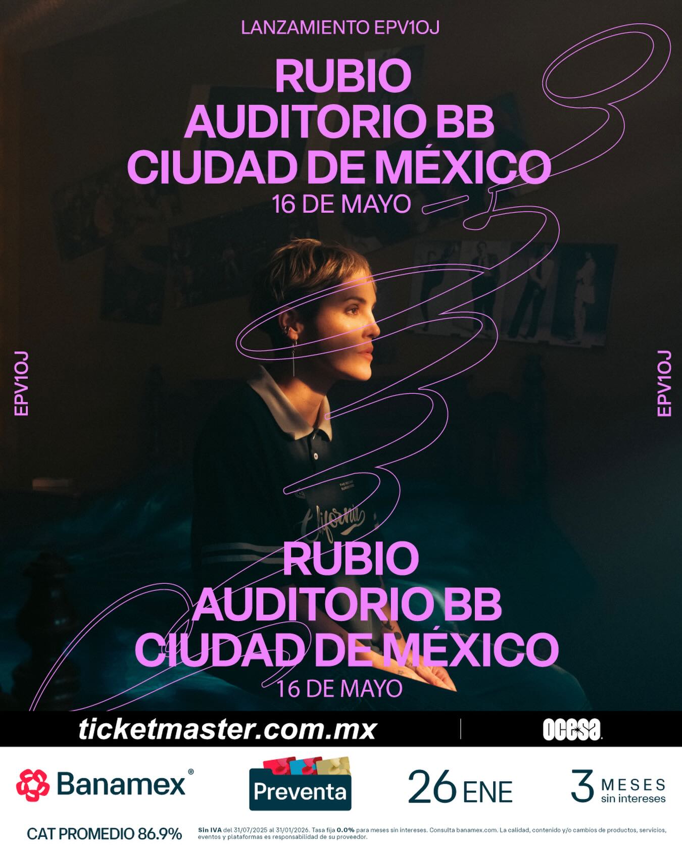 Rubio se presentará en el Auditorio BB