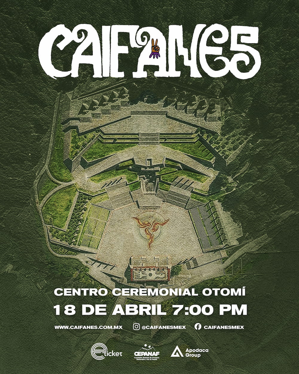 Caifanes dará un concierto en el Centro Ceremonial Otomí