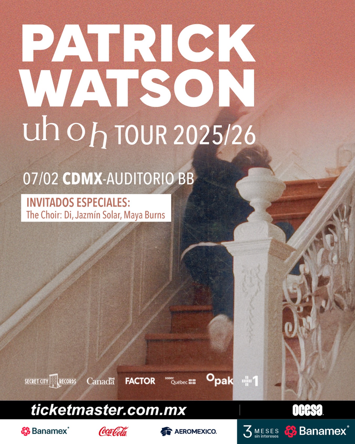 PRECIOS: Patrick Watson se presentará en el Auditorio BB