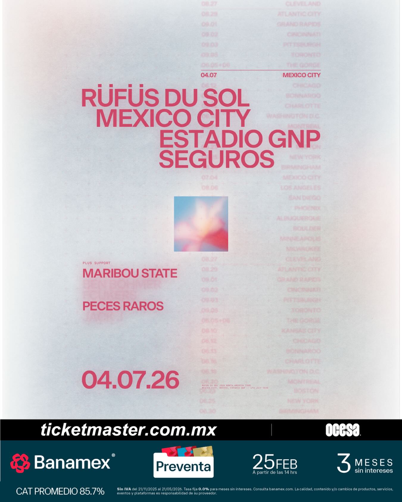 RÜFÜS DU SOL se presentará en el Estadio GNP Seguros