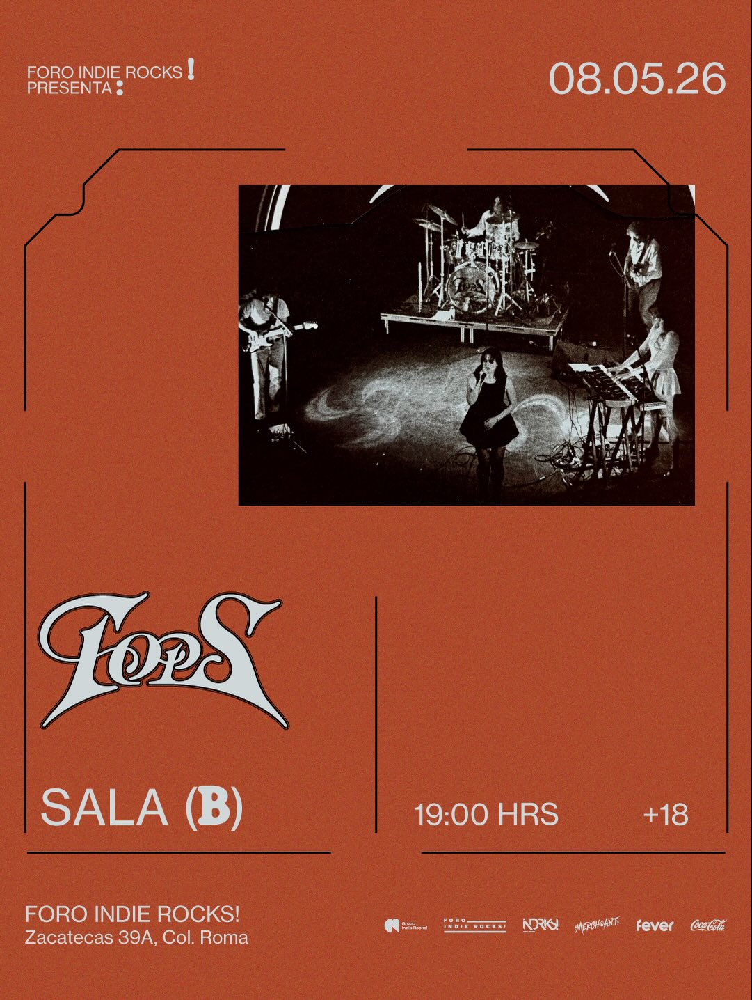 TOPS se presentará en el Foro Indie Rocks!