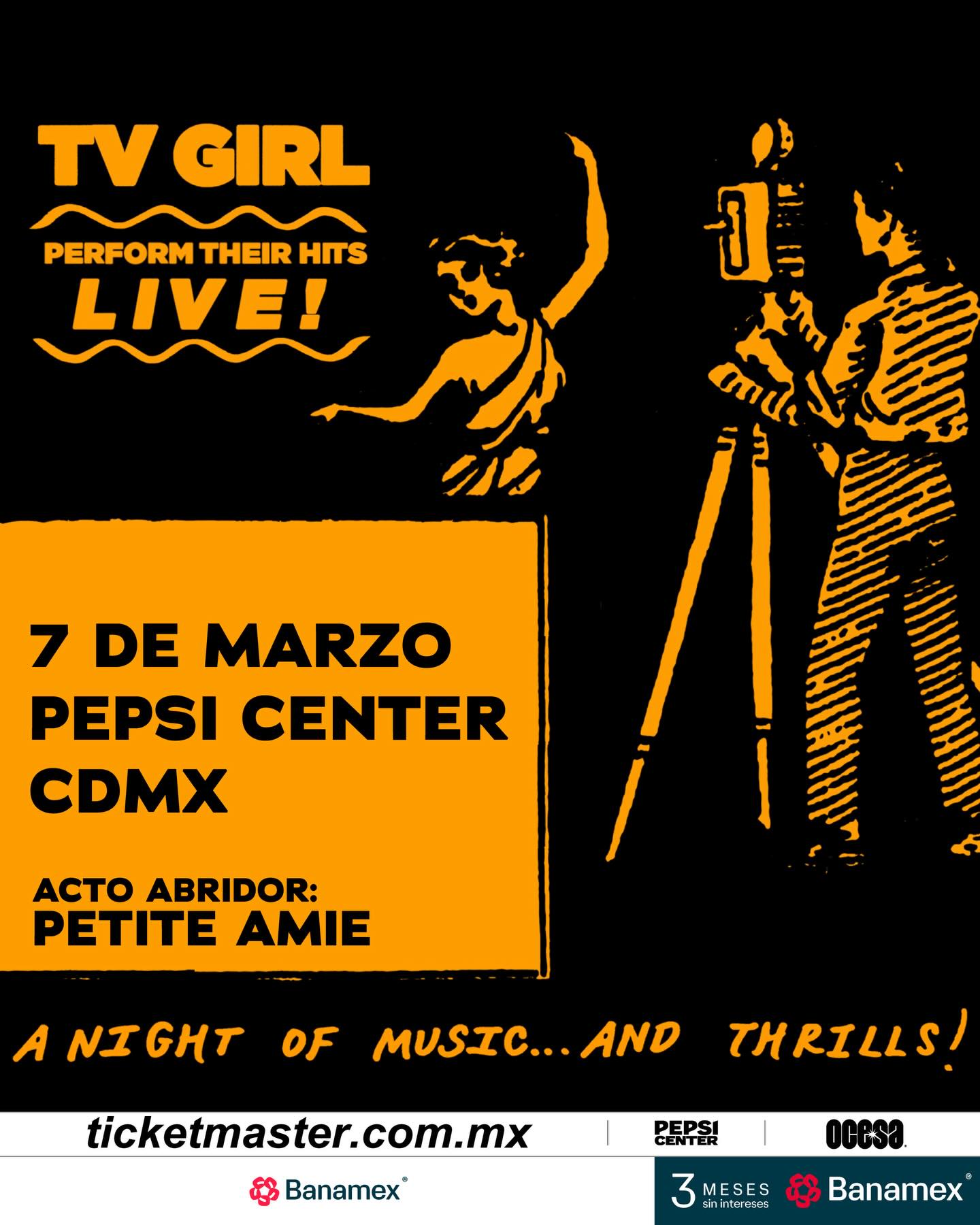 PRECIOS: TV Girl se presentará en el Pepsi Center