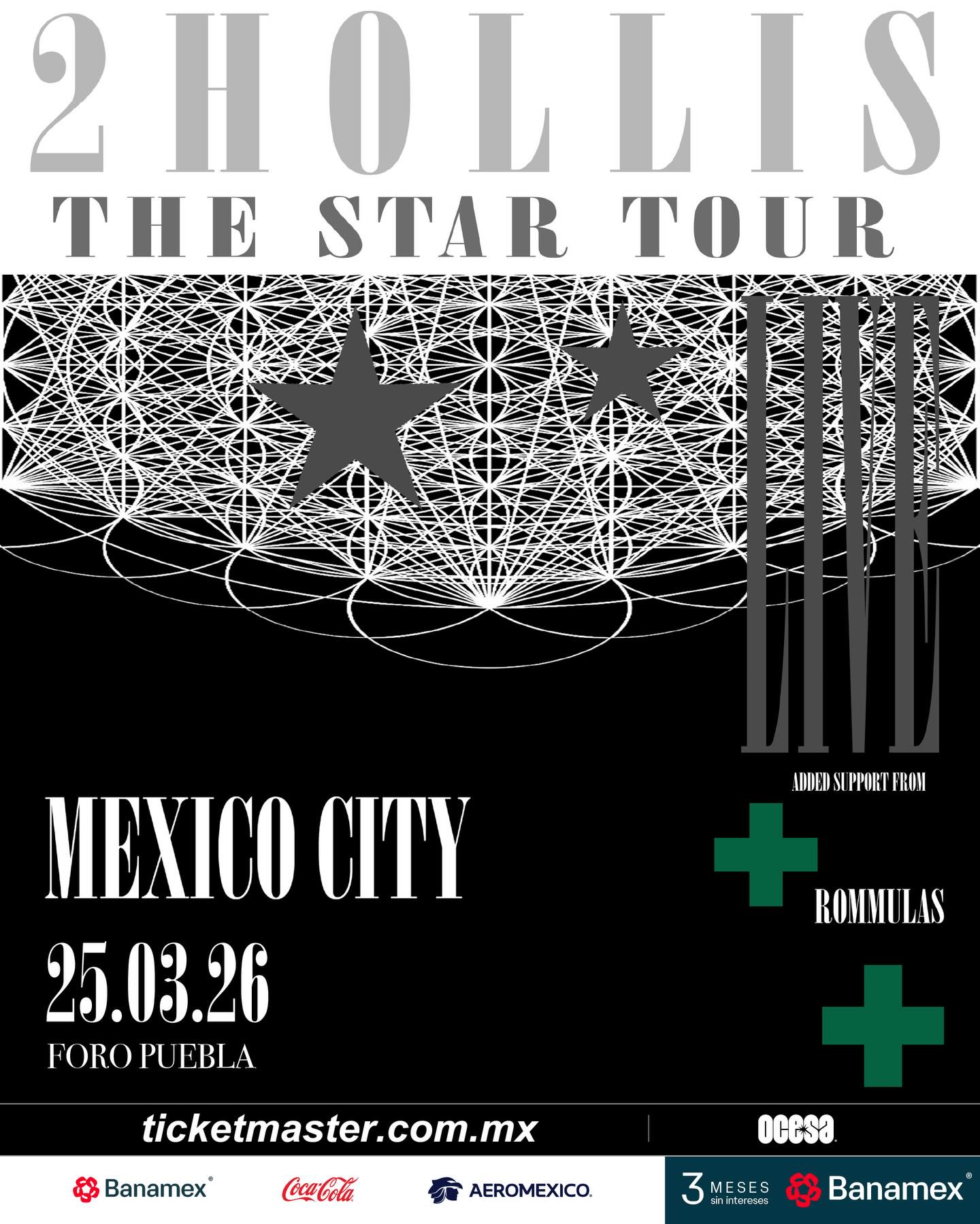 REPROGRAMADO: 2hollis llegará al Foro Puebla