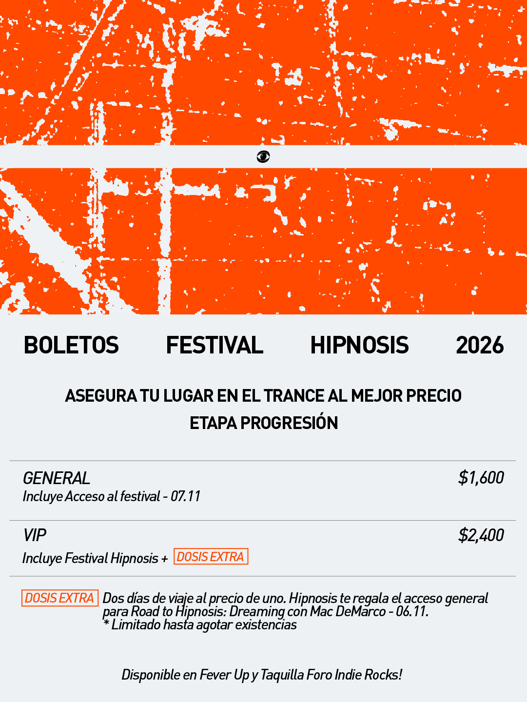 Hipnosis 2026 precios