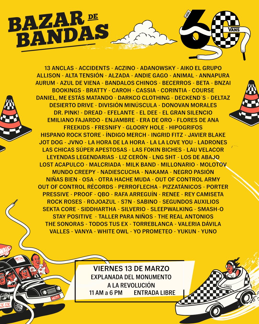 Bazar de bandas 2026 viernes