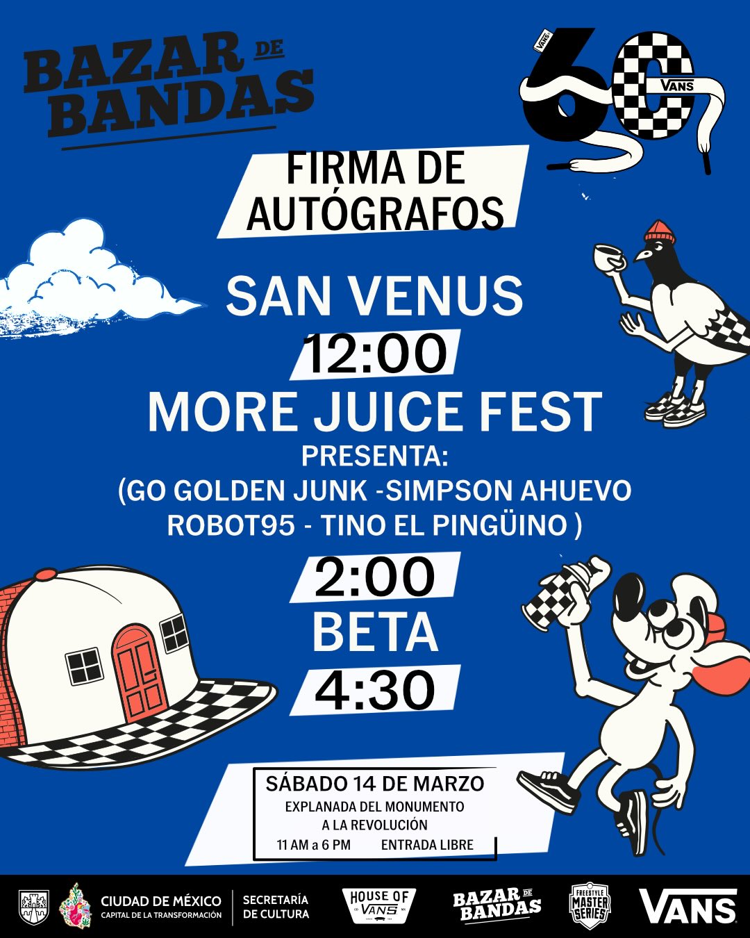 Bazar de bandas firma sabado 2026