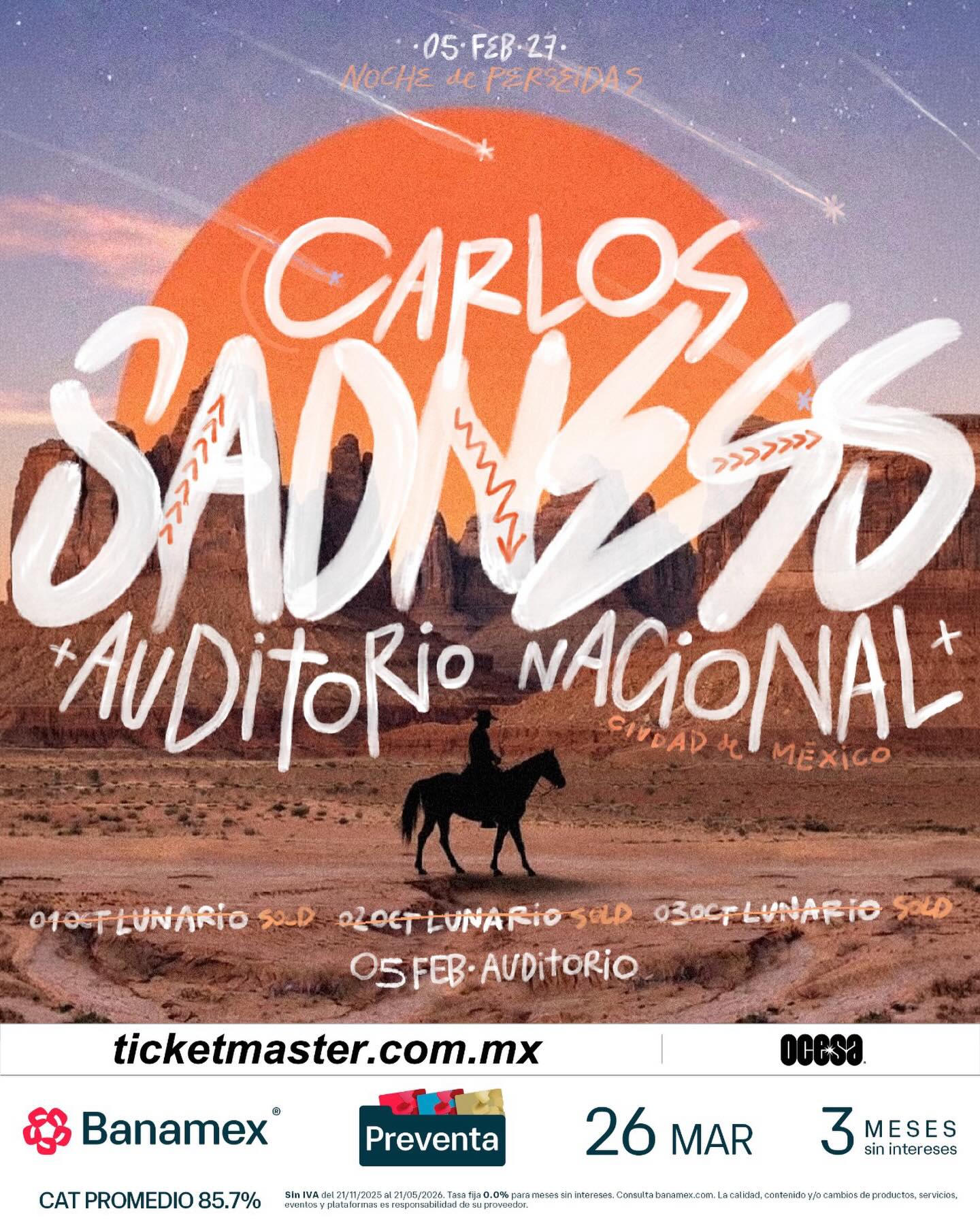 Carlos sadness auditorio nacional nueva fecha