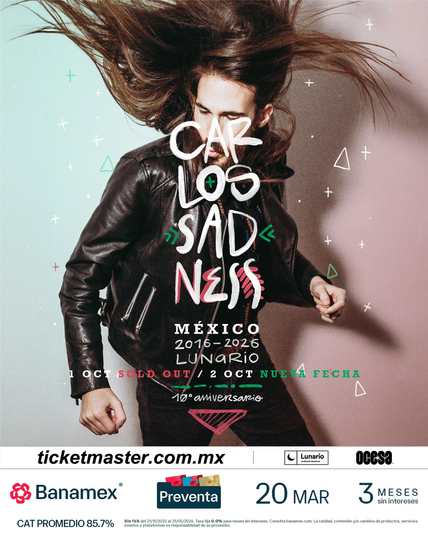 NUEVA FECHA: Carlos Sadness llegará al Lunario