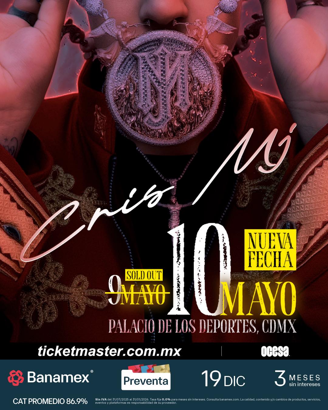 Cris mj palacio de los deportes