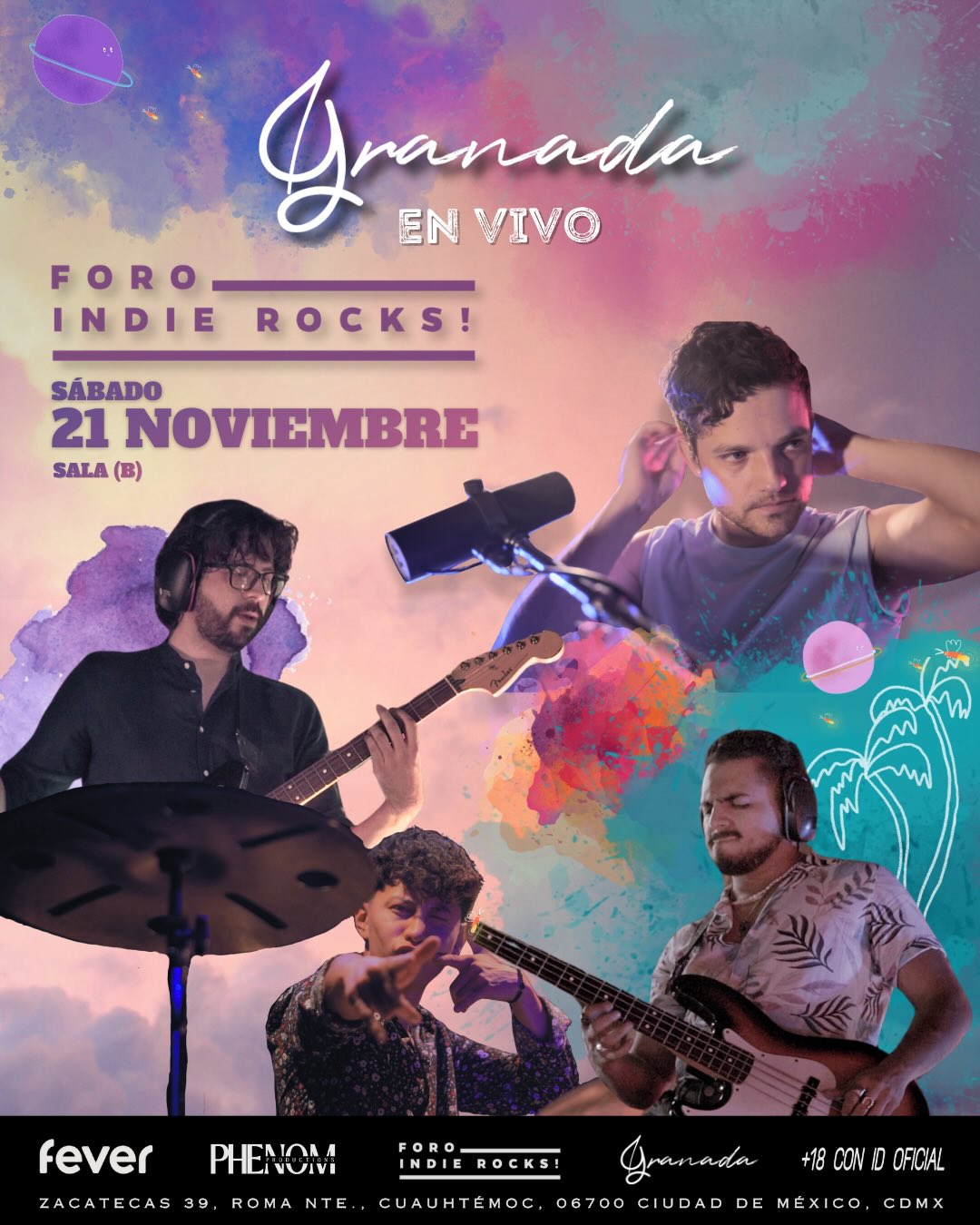 PRECIOS: Granada se presentará en el Foro Indie Rocks!